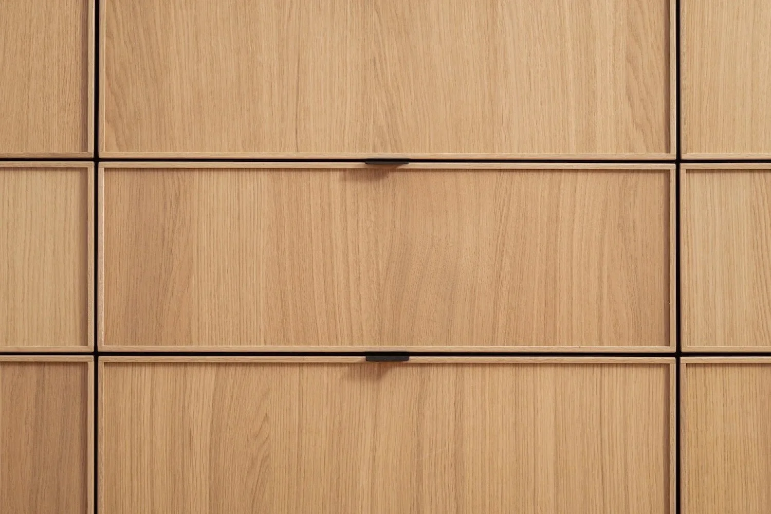 Luke McClelland Edinburgh IKEA kitchen matte black oak veneer stave oak countertop