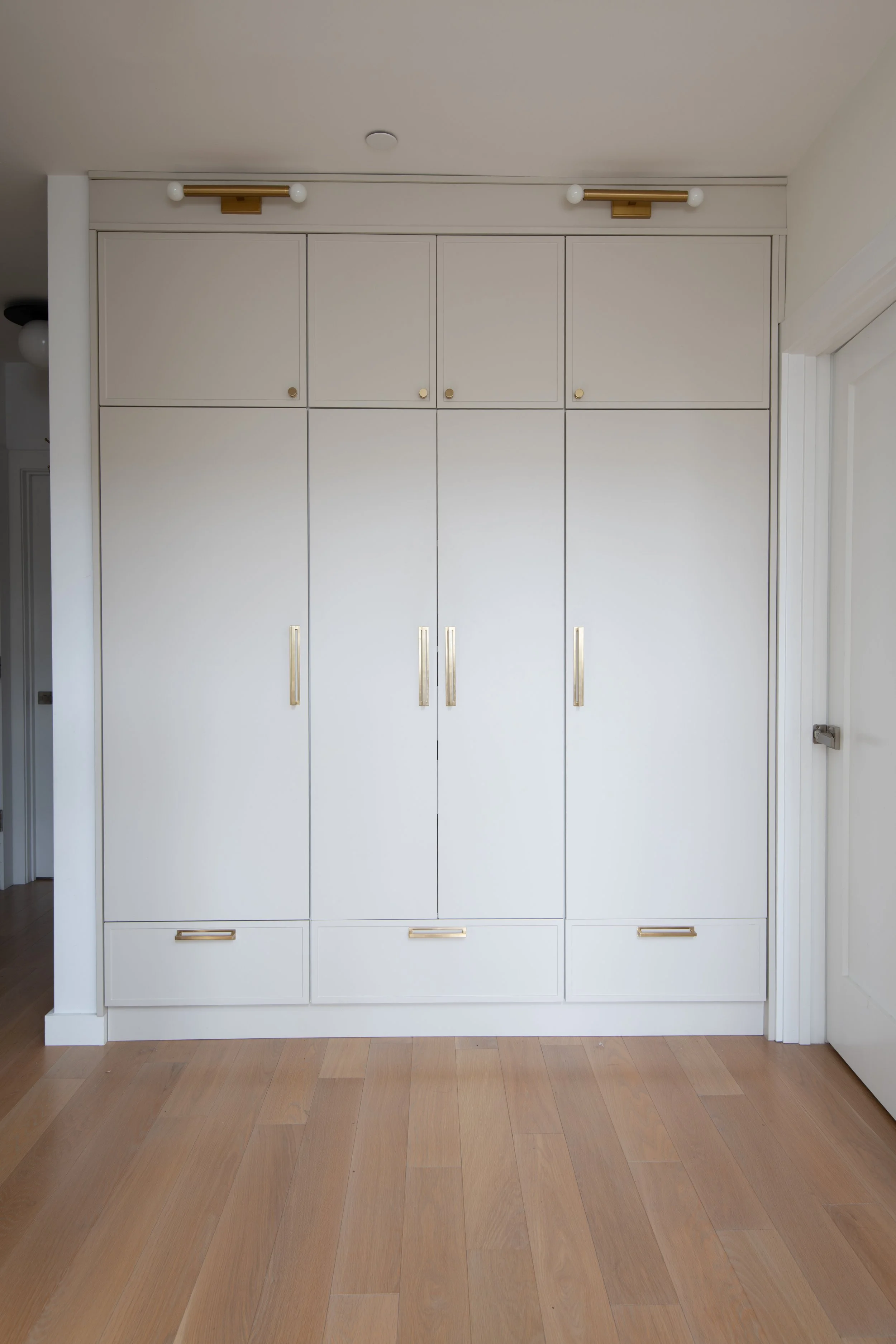 Ikea Sektion and Semihandmade Door Closet
