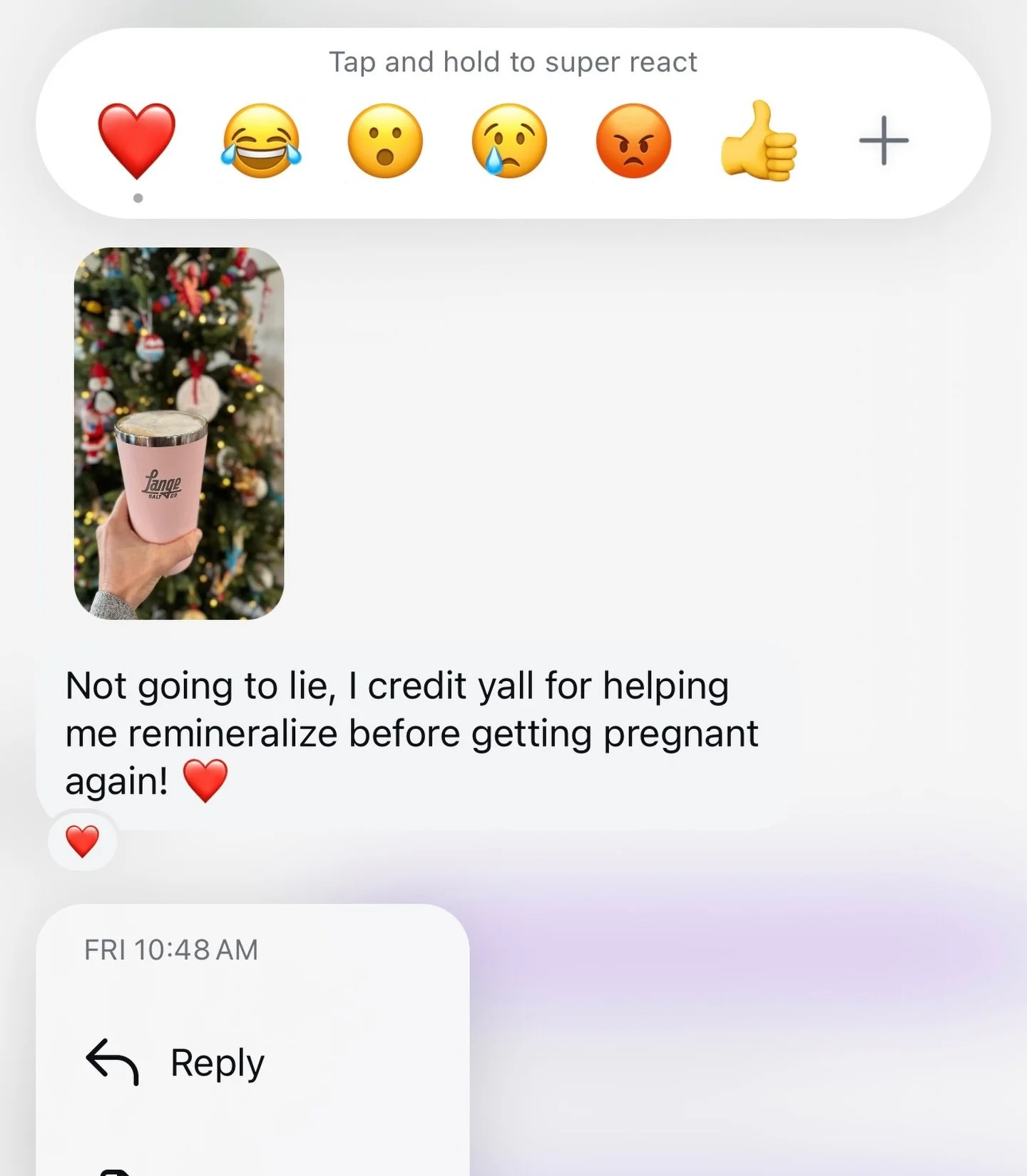 When your mission is bigger than &ldquo;seasoning,&rdquo; messages like this truly mean everything to us 🥹
Our journey with clean, mineral-rich salt began after a POTS diagnosis at Mayo Clinic&mdash;and it completely changed how we looked at salt, s