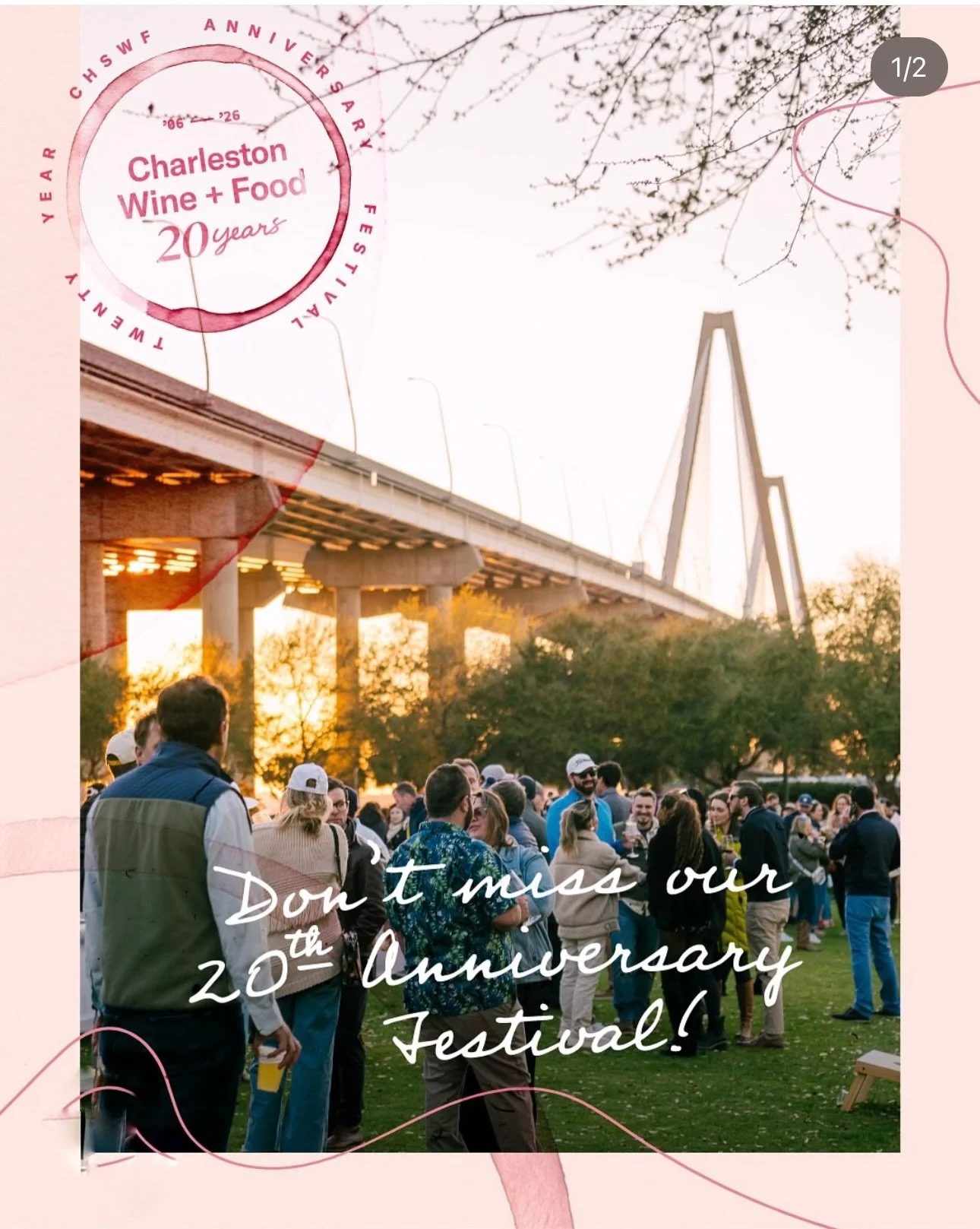 Thrilled to announce we&rsquo;re partnering with the Charleston Wine &amp; Food festival! This year&rsquo;s event is the 20th anniversary and will take place from March 4th-8th, 2026. Lange Salt Co. will be set up in the Artisan Market and will also 