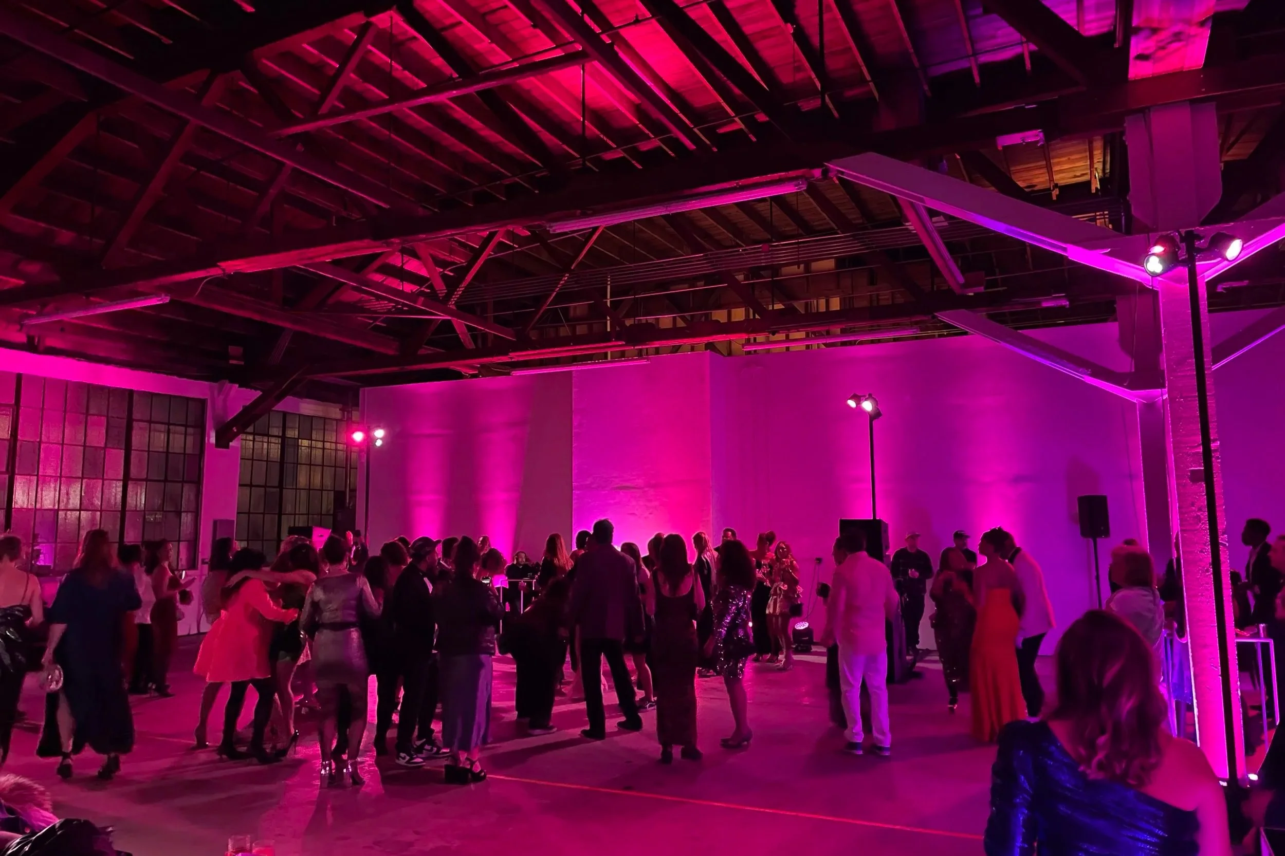 A first dance takes place at a wedding in DTLA at Mica Studios