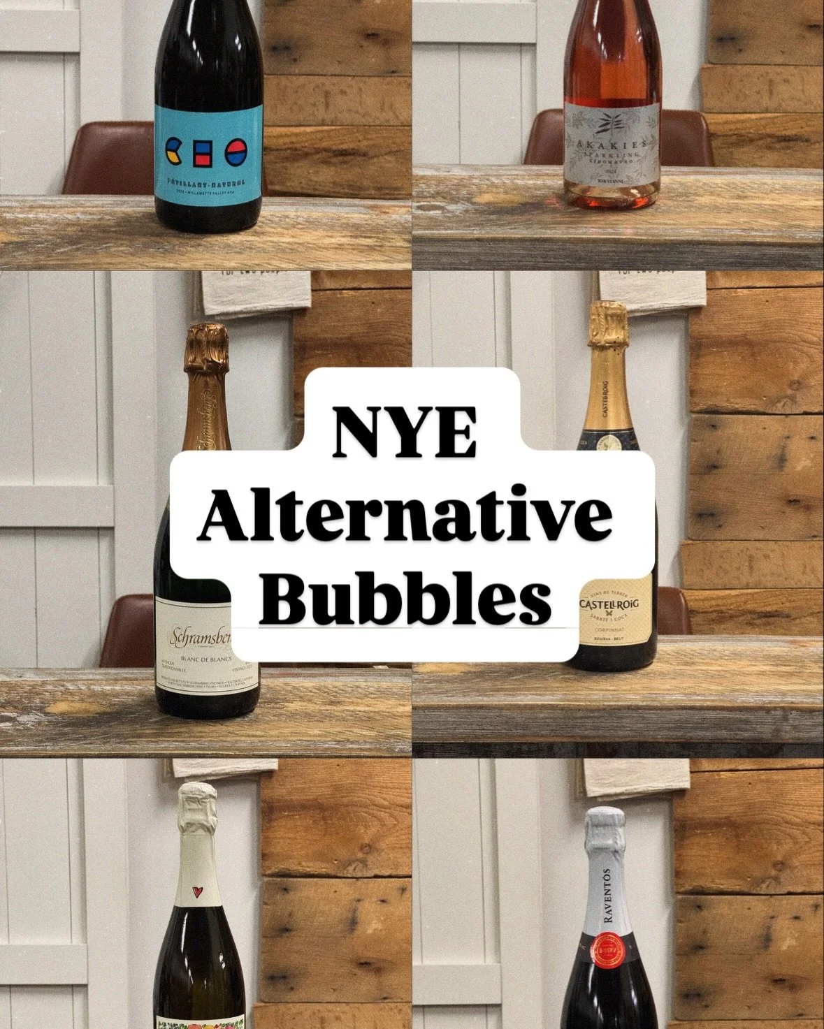 We&rsquo;ve got the alternative lineup for tonight&rsquo;s toast! Whether you&rsquo;re trying to impress someone or are starting dry Jan early, we have something for you 🥂🍾

Closing early today and closed tomorrow 🚫