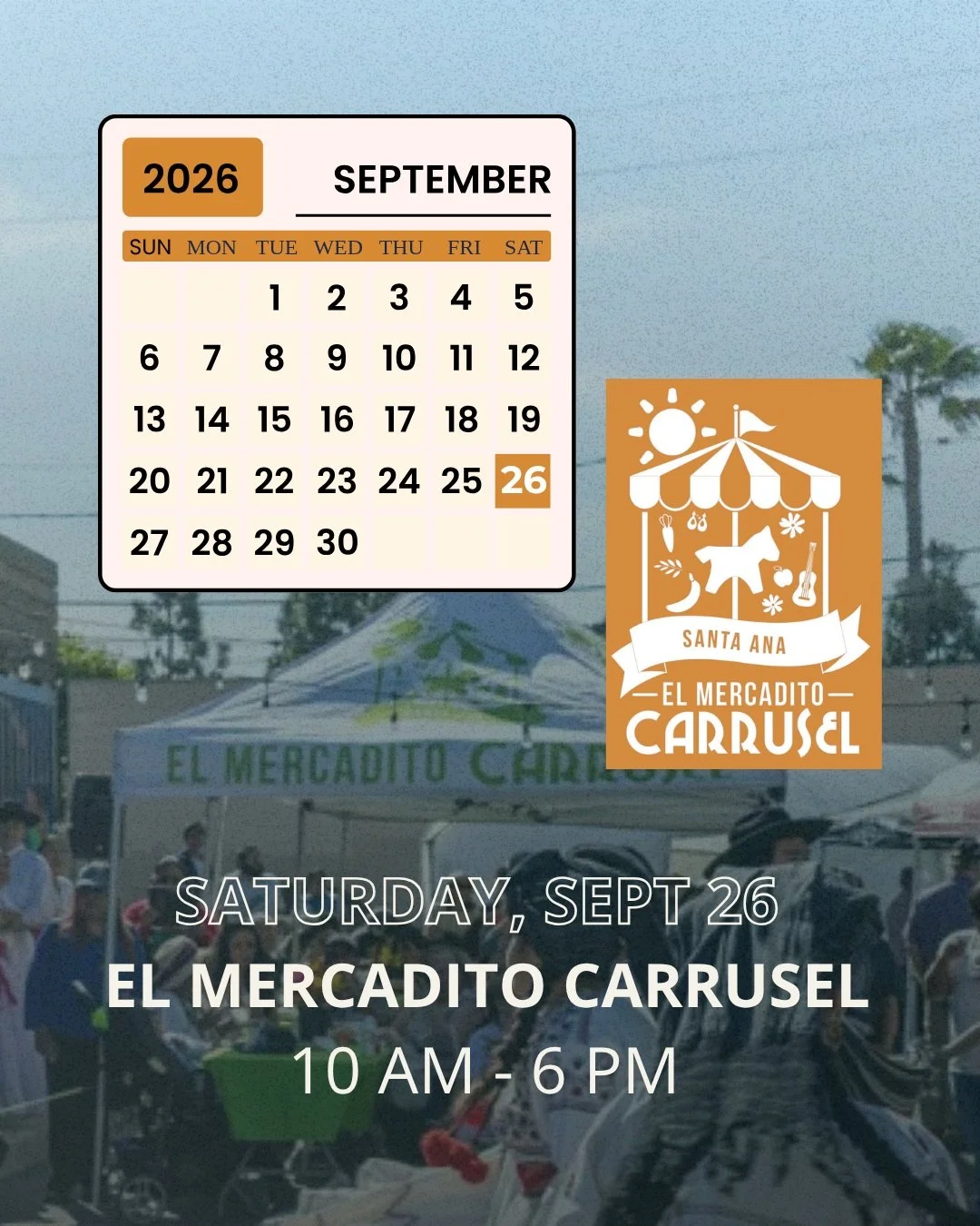 @elmercaditocarrusel is coming tomorow to La Colmena! See you there!