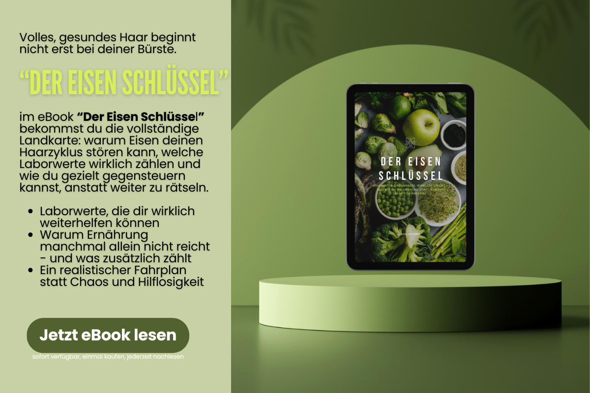Hilft Biotin bei Haarausfall durch Eisenmangel? Kann Eisenmangel Haarausfall verursachen? Haarausfall trotz Biotin was tun.