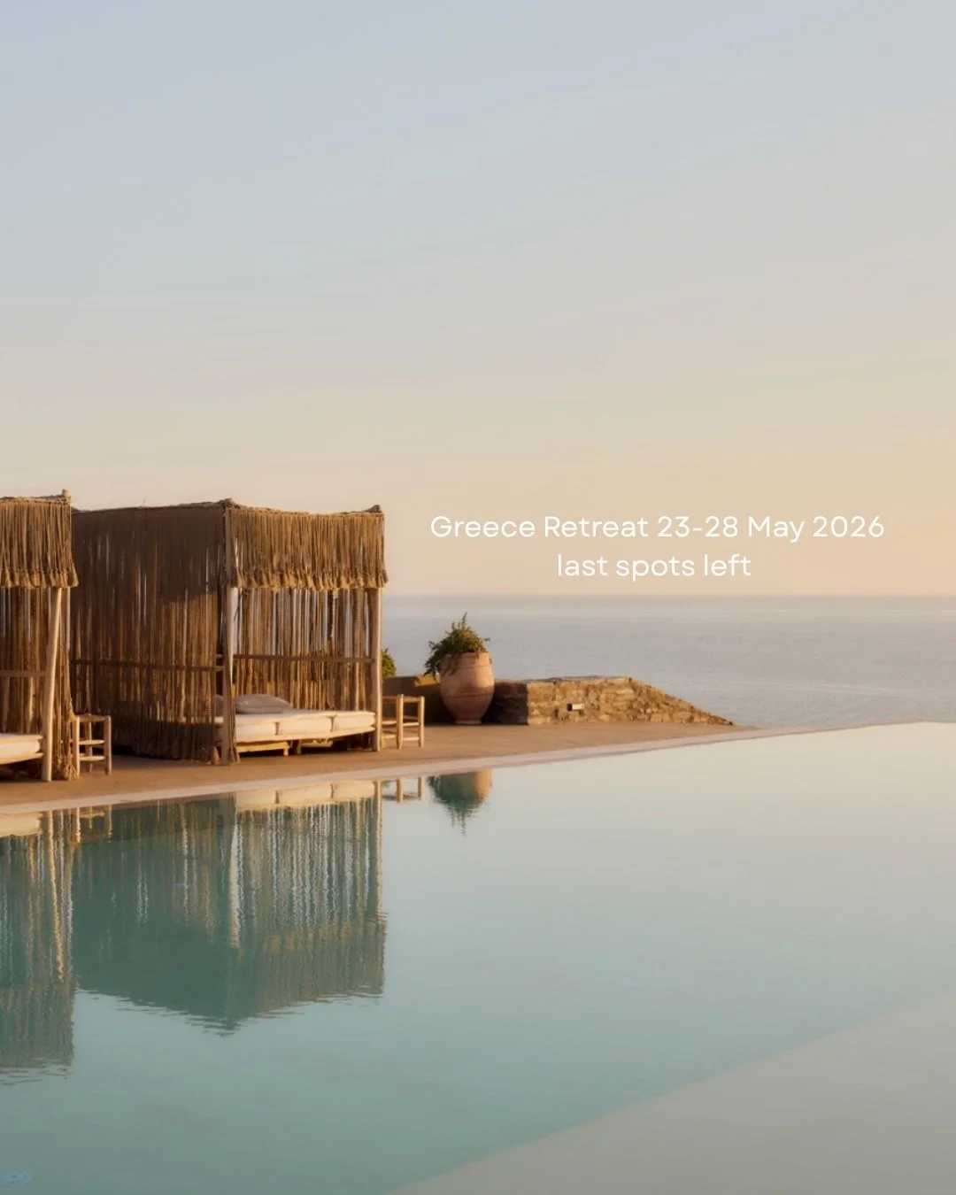 ☀️Greece 23-28th May 2026☀️

LAST SPOTS REMAINING on our wellness retreat in the gorgeous island of Kea.

We have the most wonderful schedule planned for you, with daily yoga and pilates classes, meditation, hikes, boat trip, cooking class, movement 