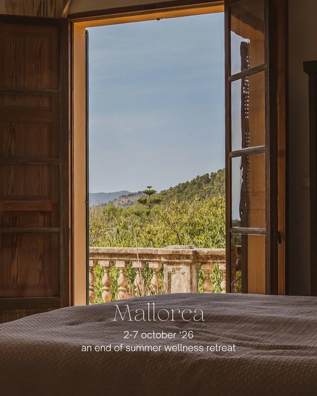 Spots are already filling up for our Mallorca retreat with @jingretreats and @angelainbloom, and we don&rsquo;t want you to miss out ✨

🗓️ 2-7th October 2026

📍 Mallorca - in a charming 1600s finca, set against the backdrop of the UNESCO heritage S