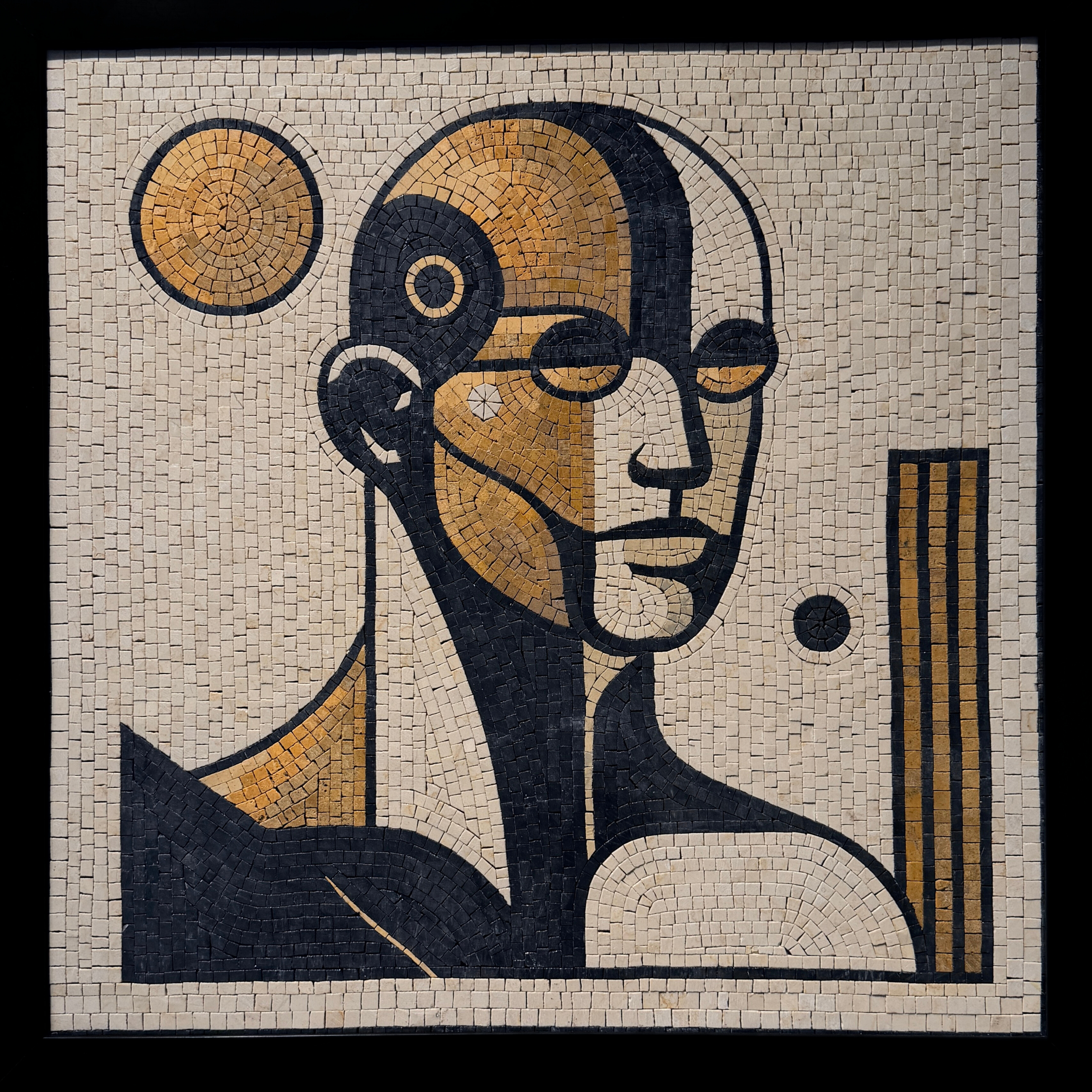 Alexander Aboutaam, Metropolis, 2025, Polychrome Stone Tesserae. 