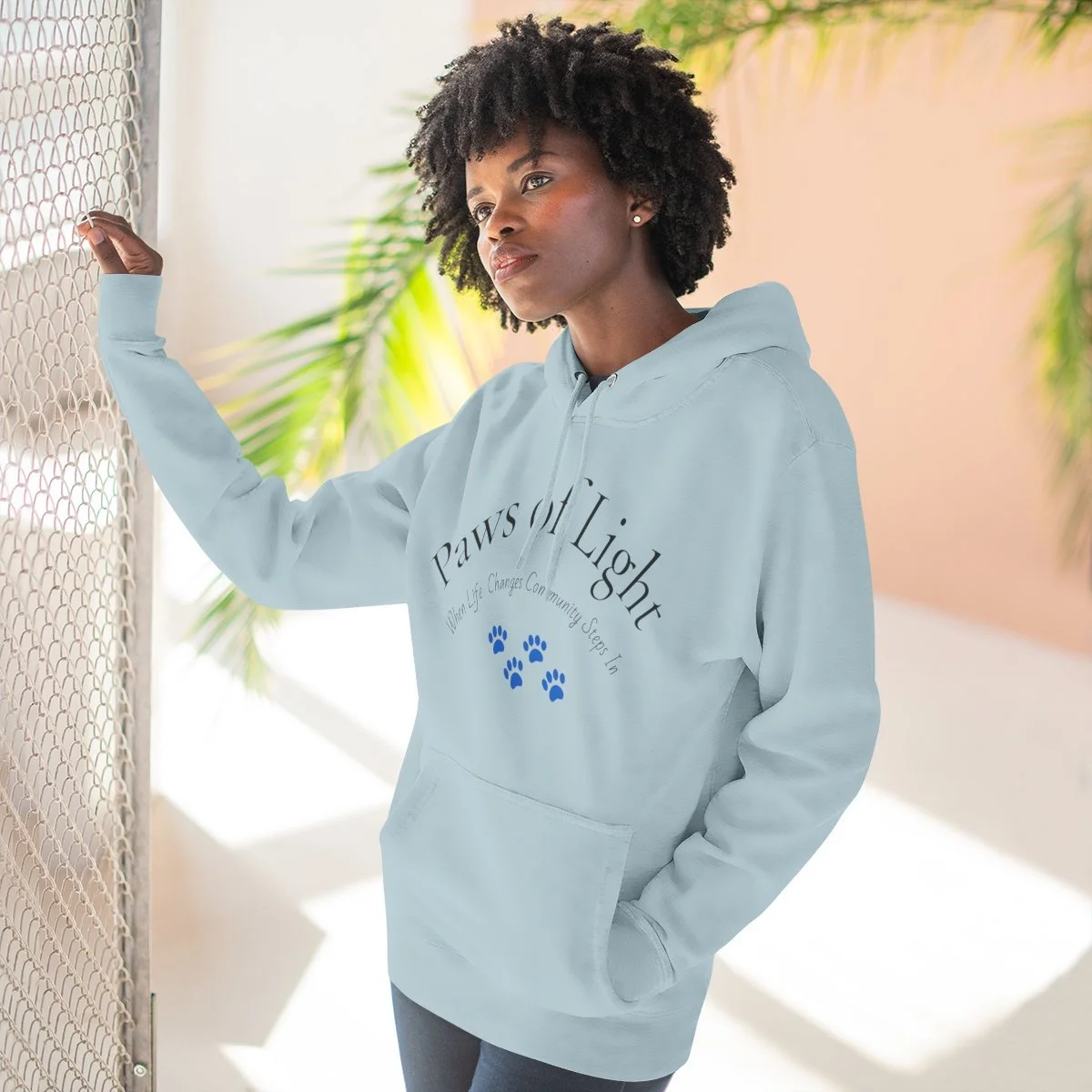 Paws of Light Hoodie | Paw Print Memorial Design