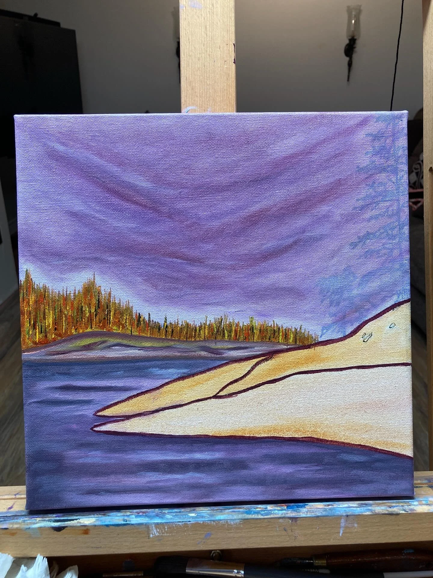 I began this painting before my sister Tiffany Baa was sick. I don&rsquo;t believe in making art during times of sadness or when not in a good mind set. That energy can transfer and I want all of my art to have the best of my energy. 

The time has c