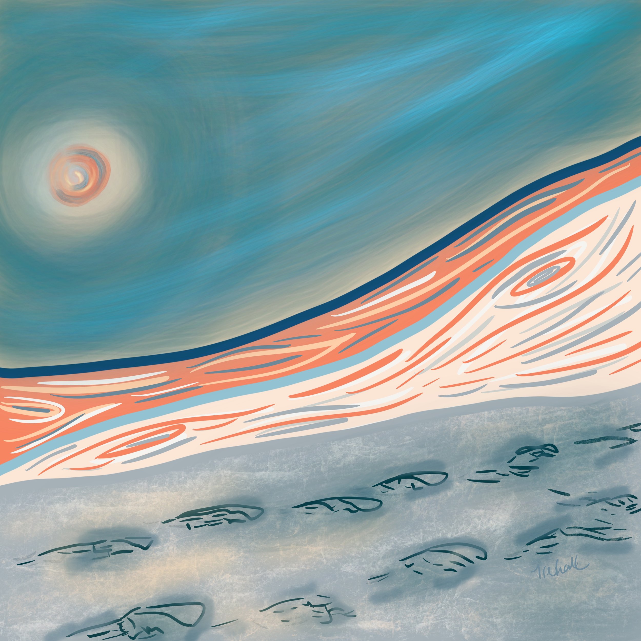 Broken Snowshoe Moon