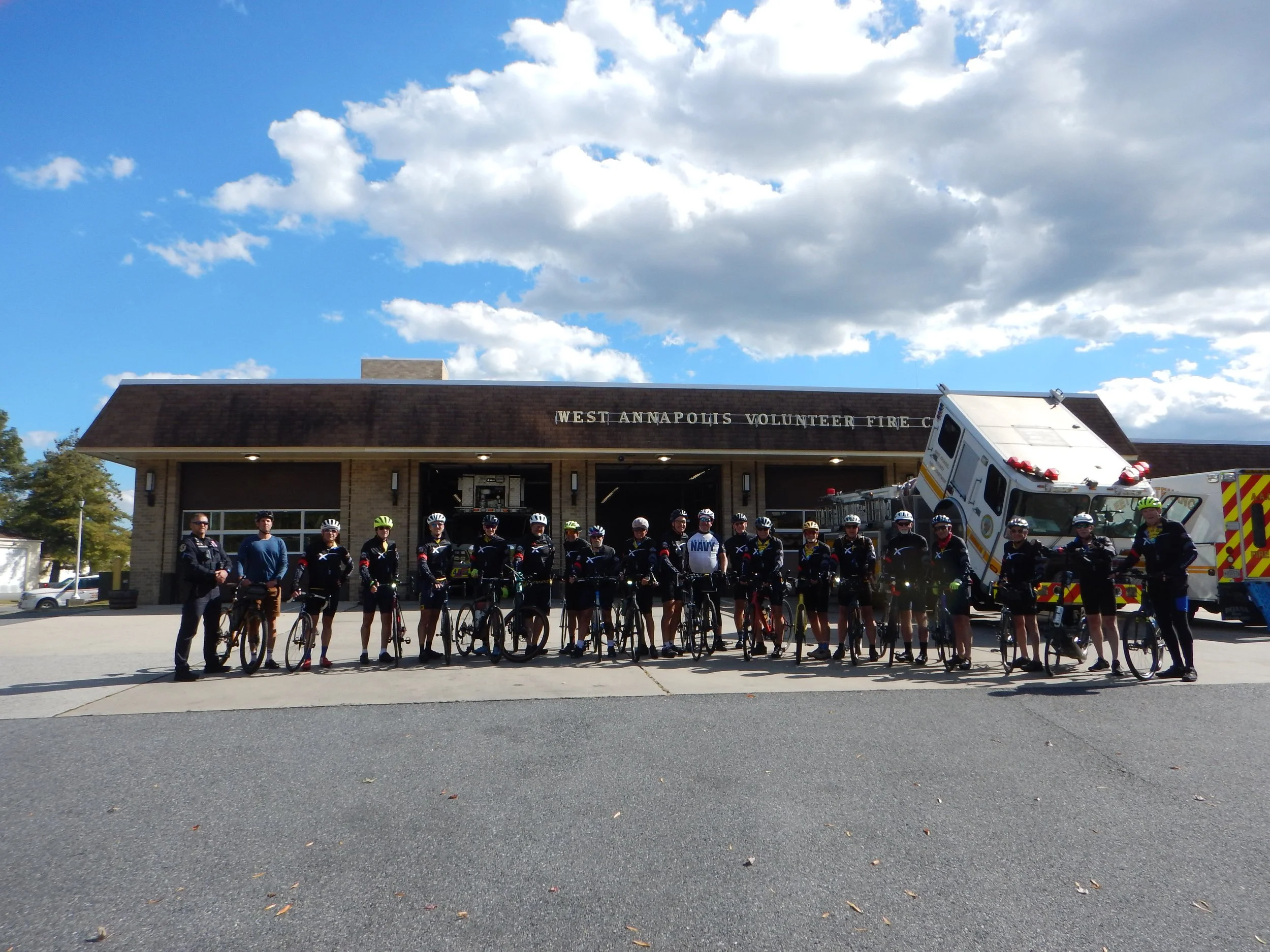 Group photo at West Annapolis Fire Station