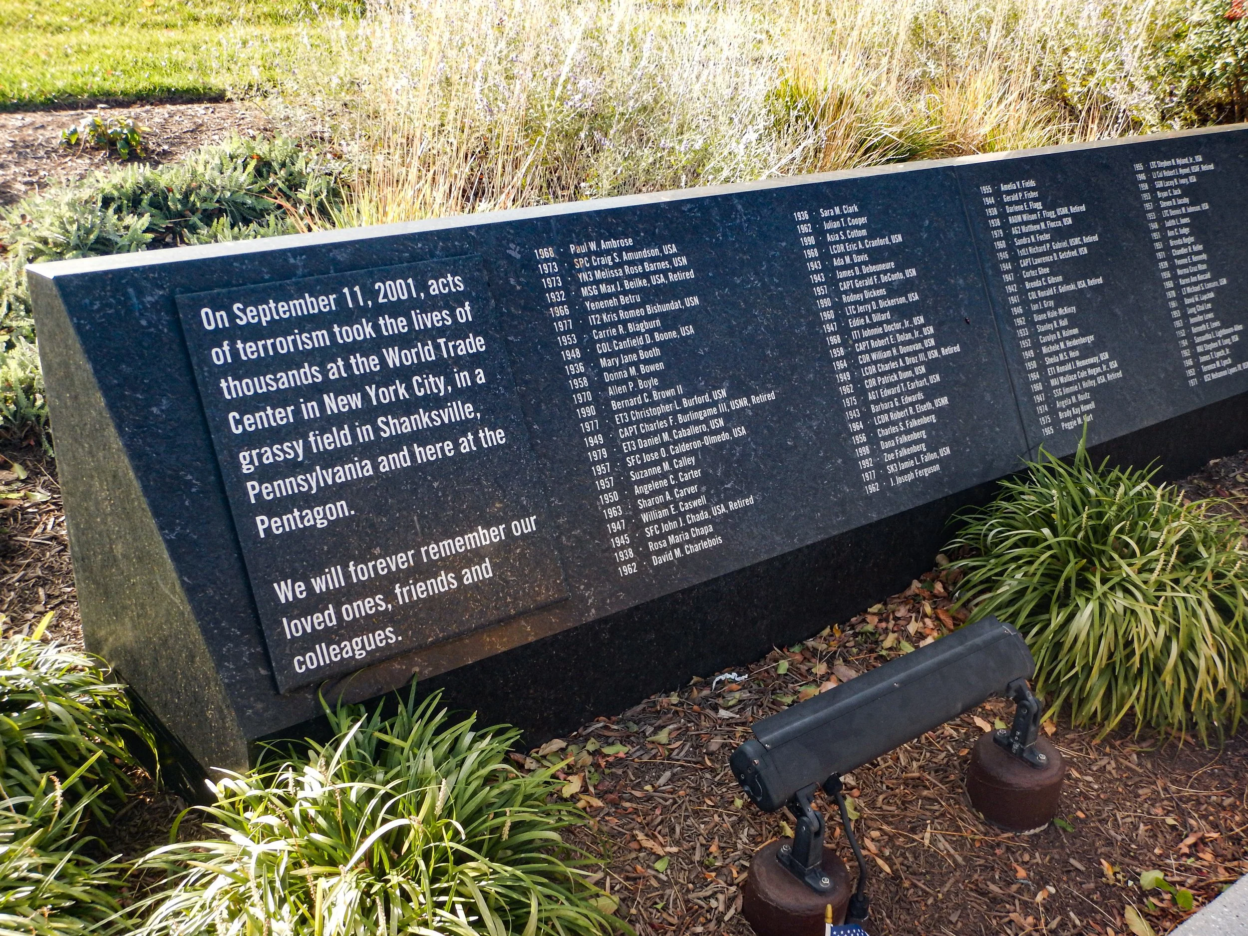 Roster of 184 innocent lives lost at Pentagon on 9/11