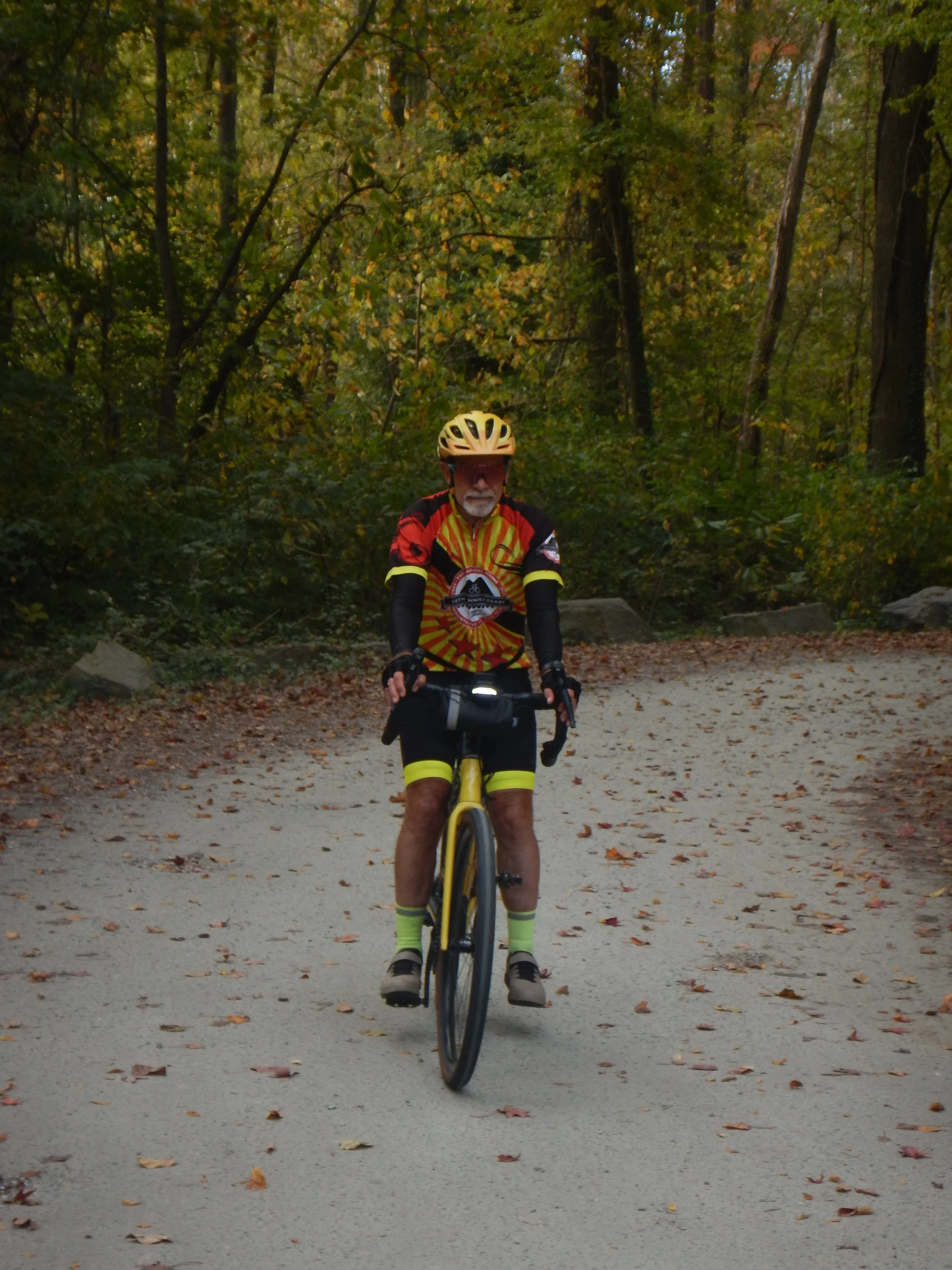 Bruno arriving at first rest stop