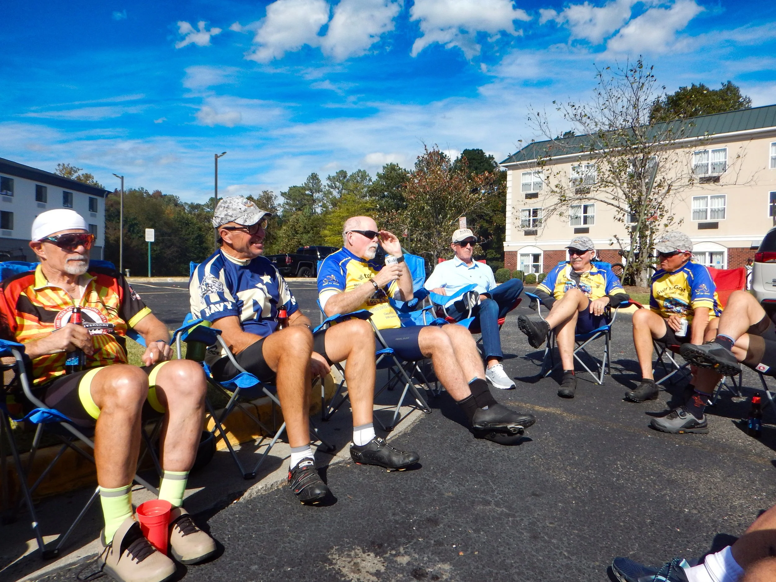 After ride celebration 