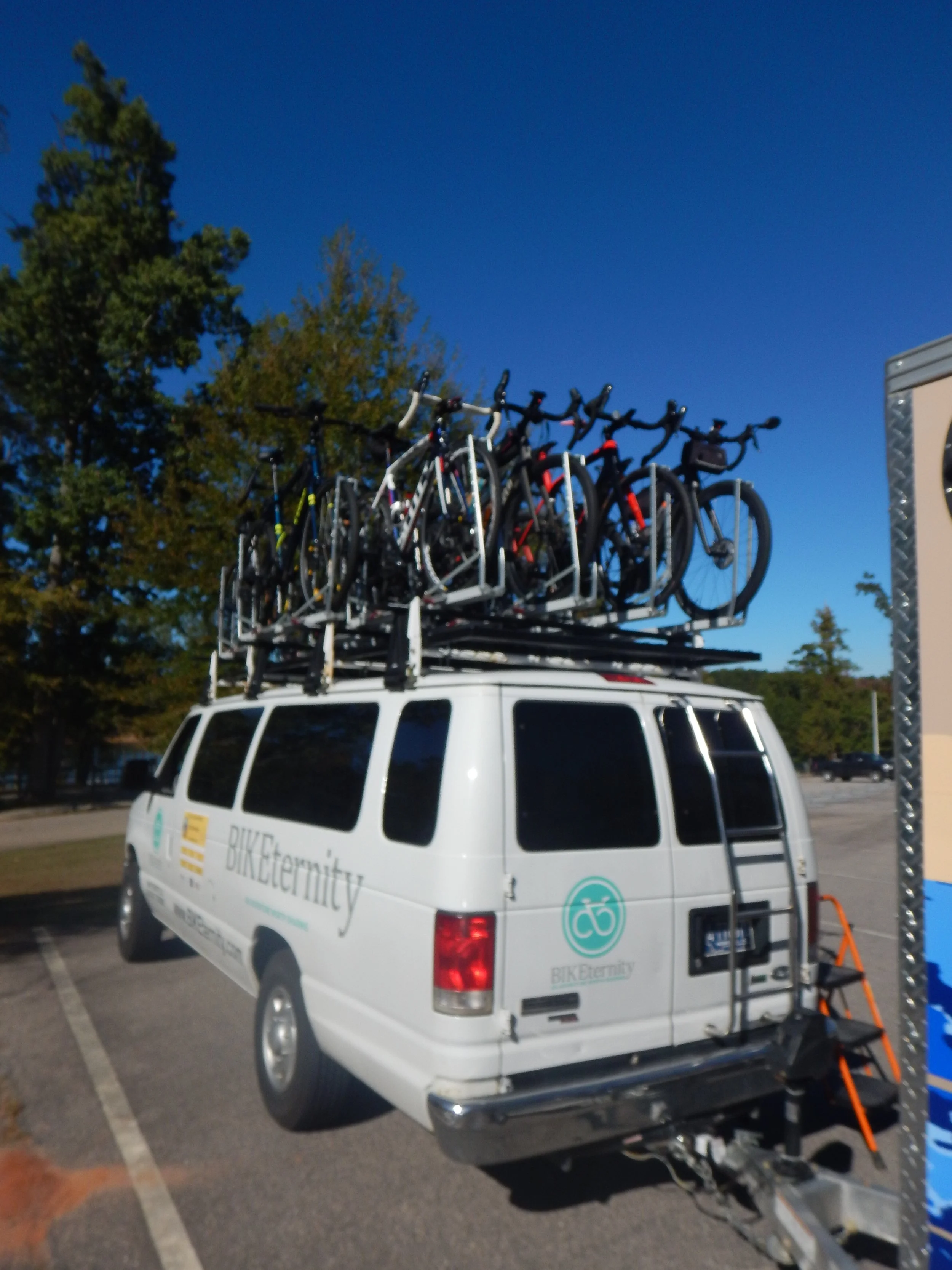 About $100K in bikes on the roof