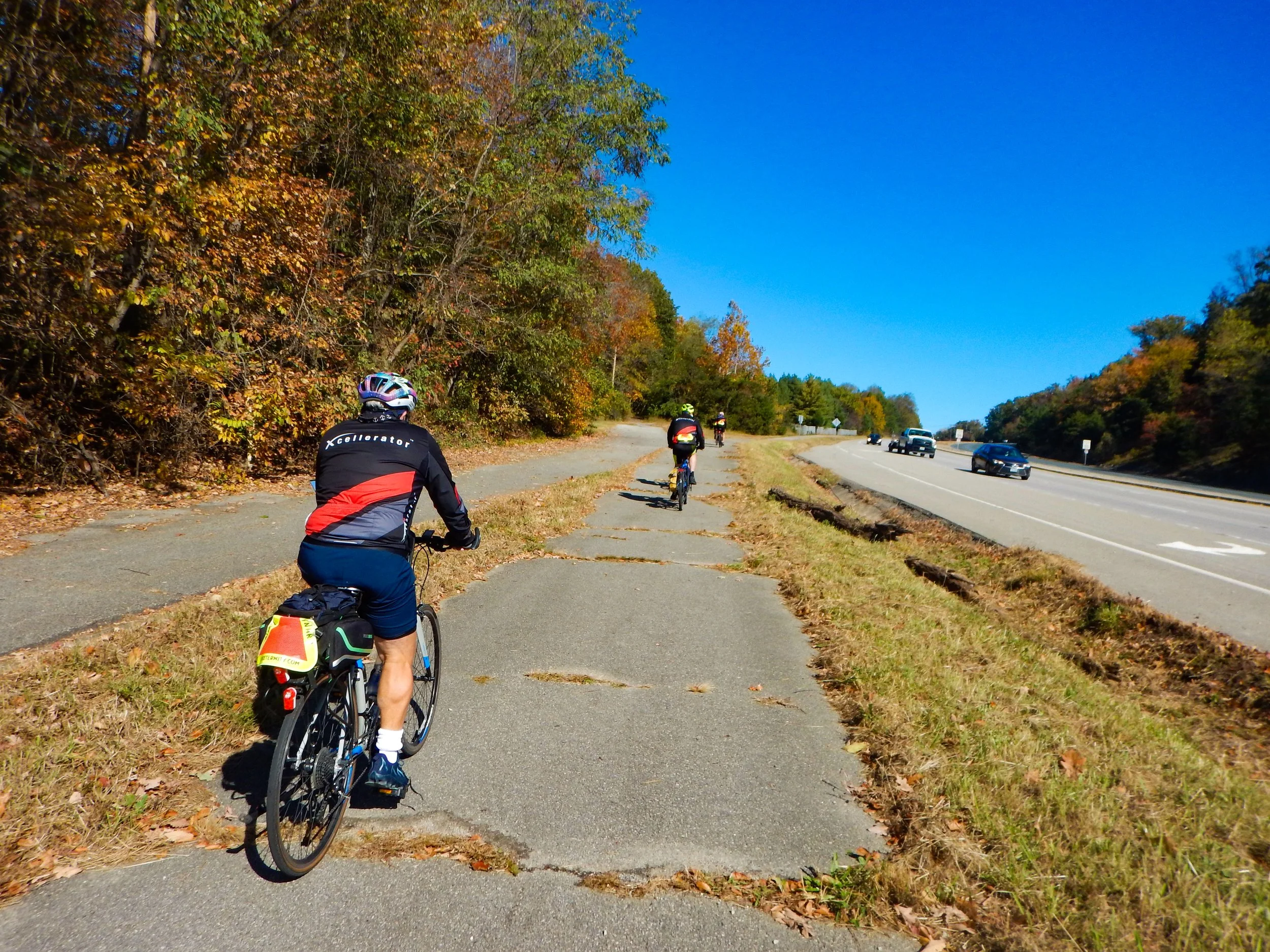Climbing out of Occoquan River Valley