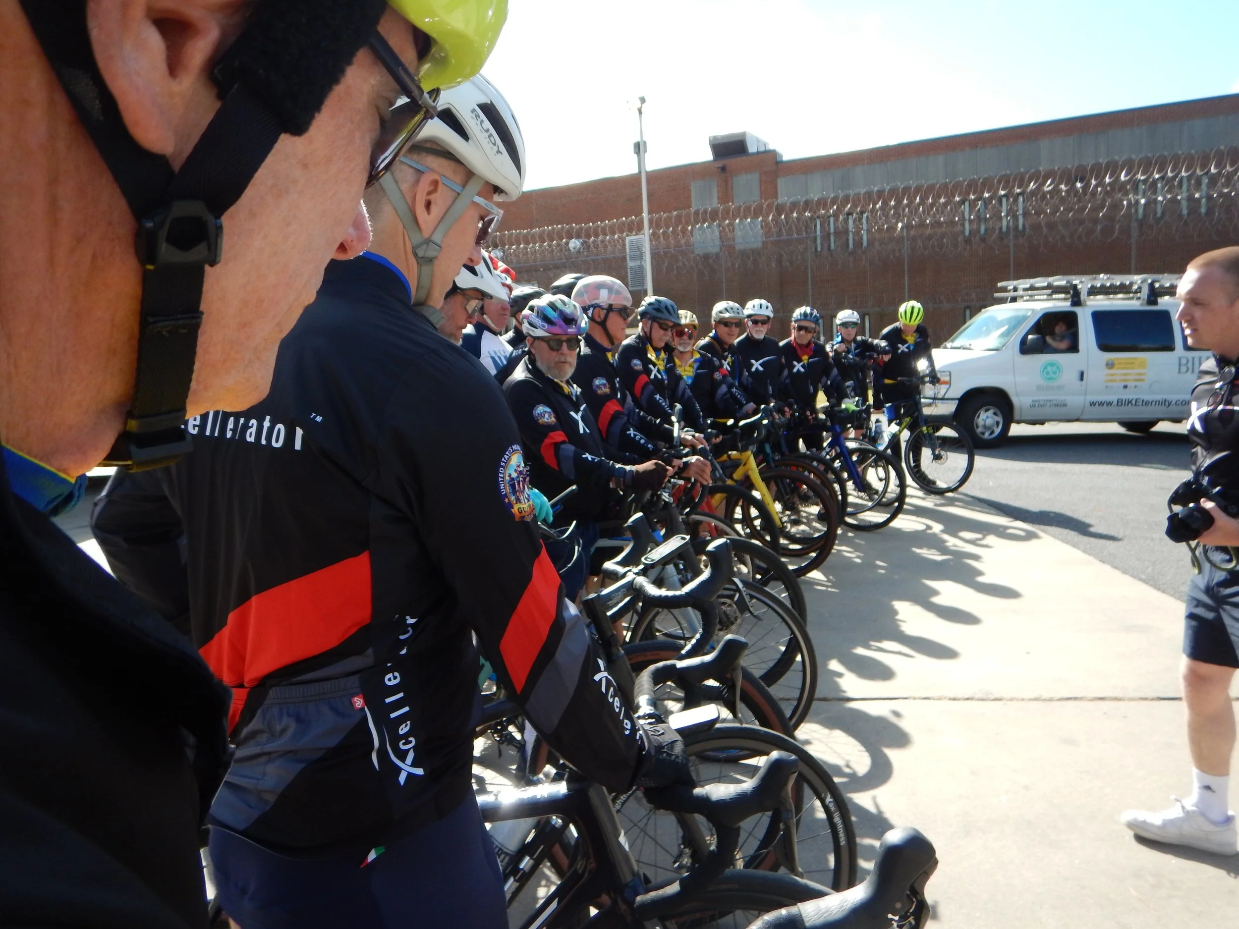 Departing West Annapolis Fire Station with police escort