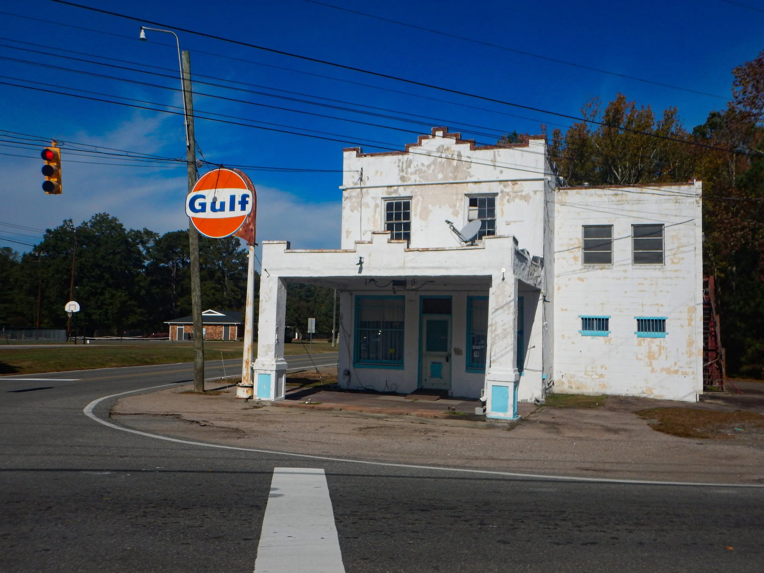 Antique filling station