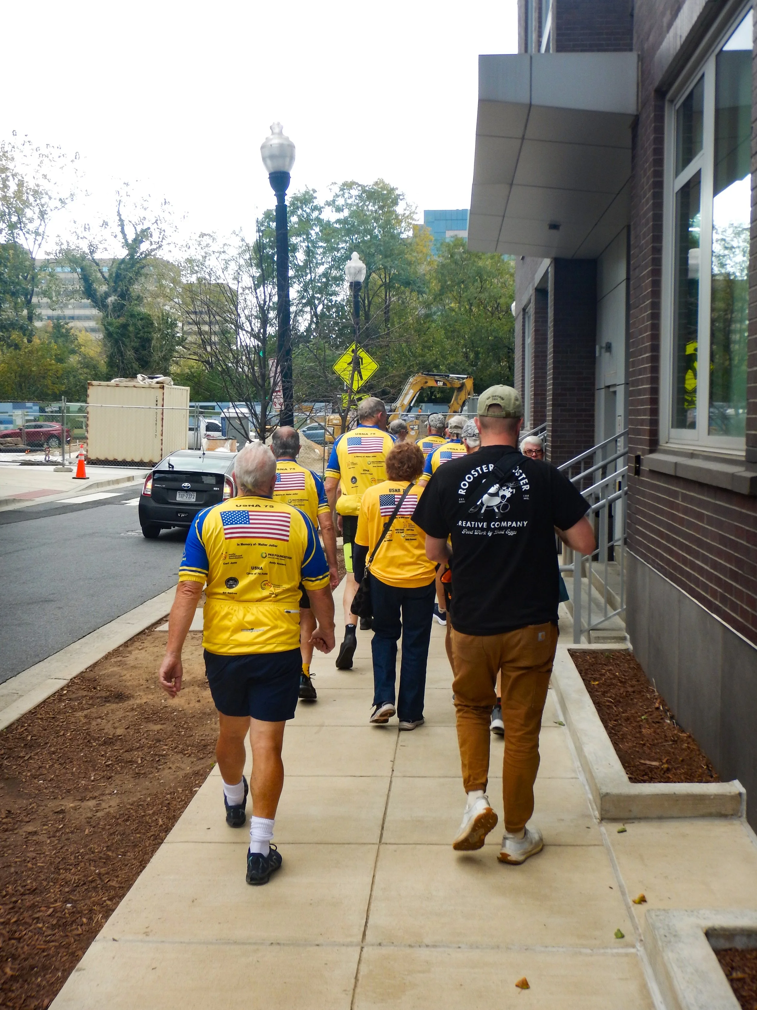 The hike to Pentagon 9/11 Memorial