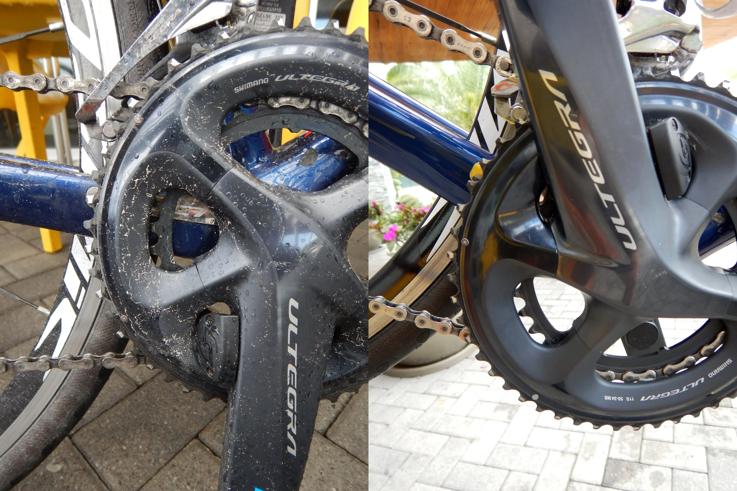 Bike Cleaning before and after