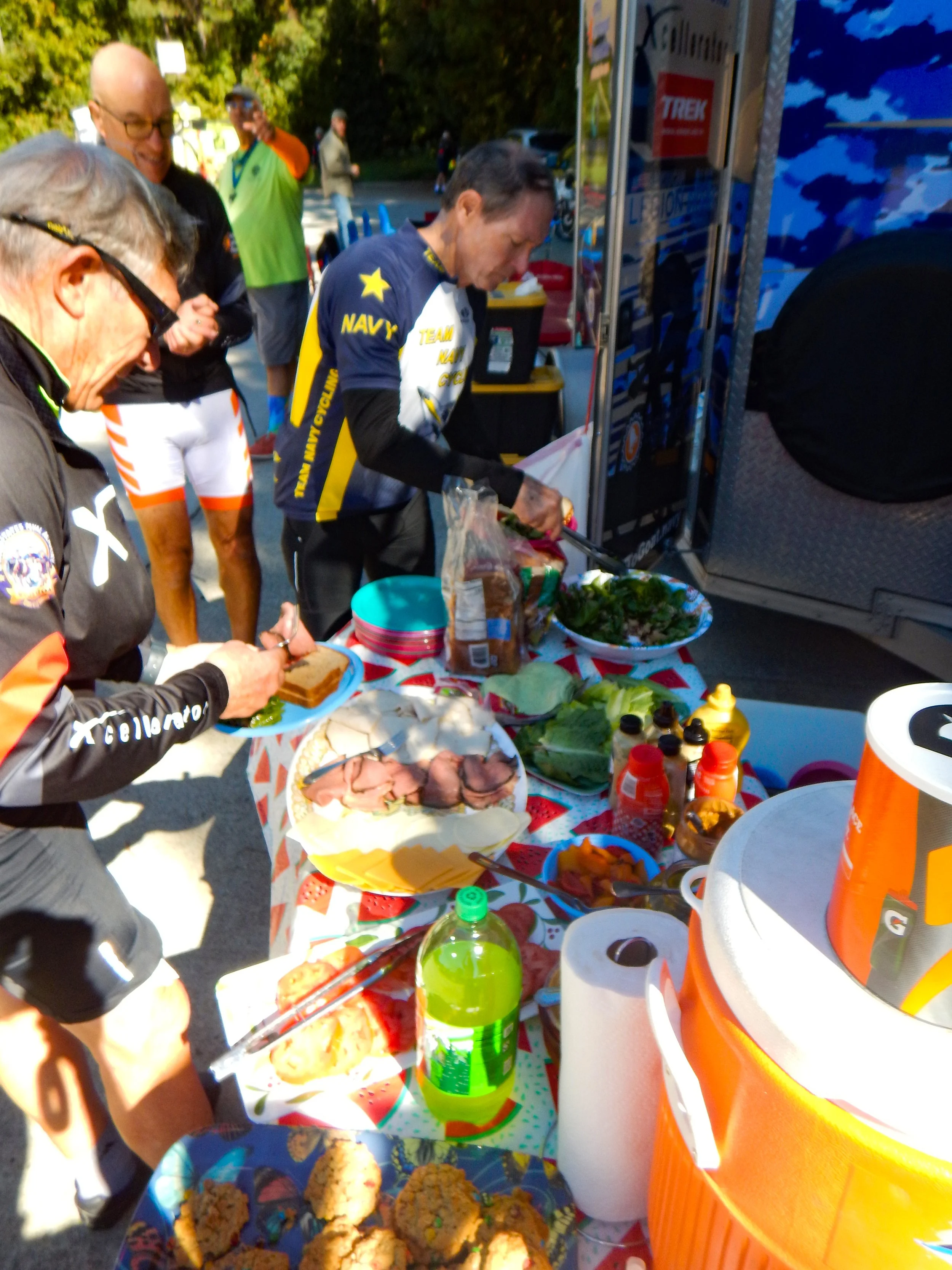 An exceptional lunch spread on day 16