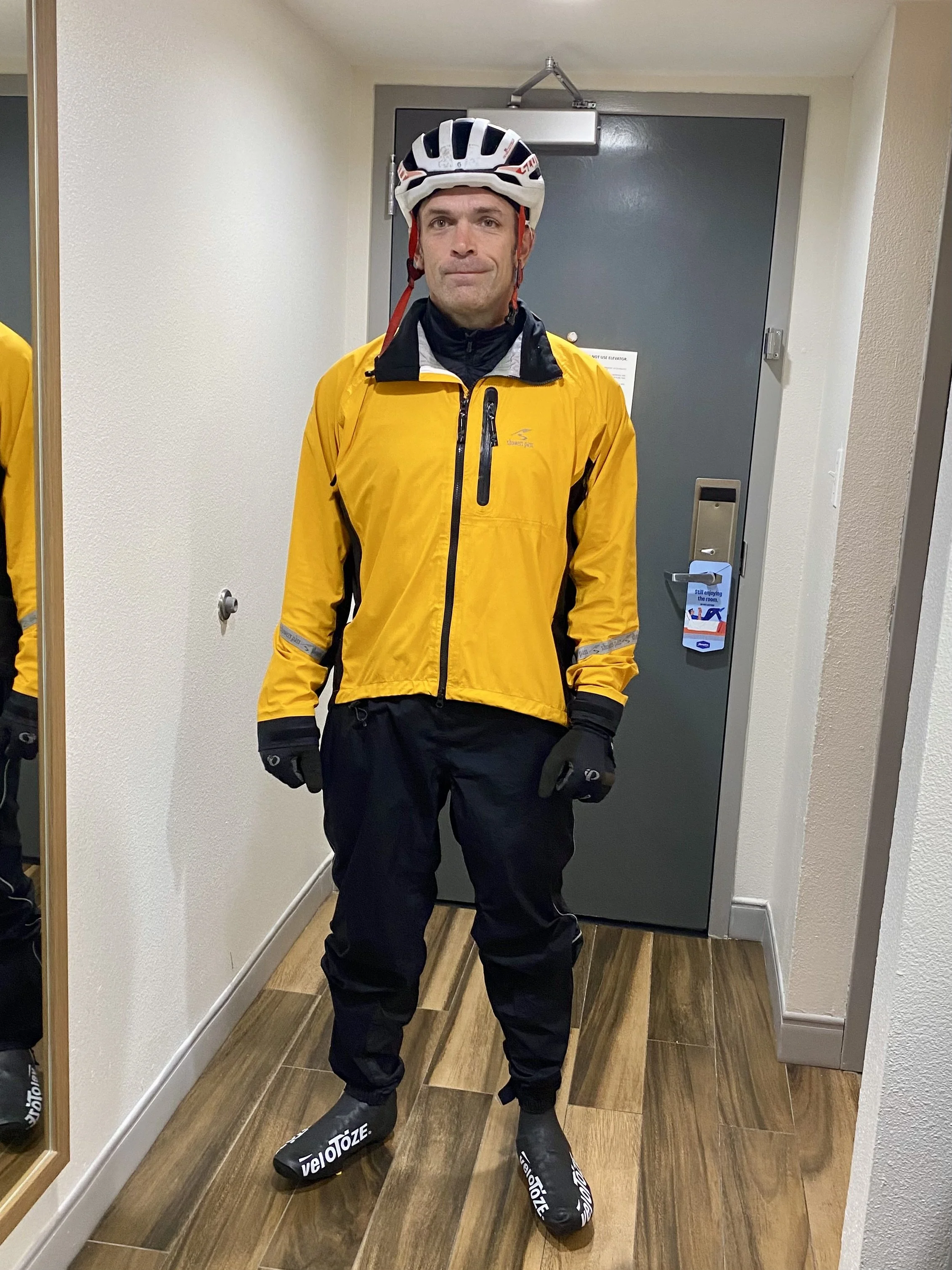 Mike Donnelly fully suited up