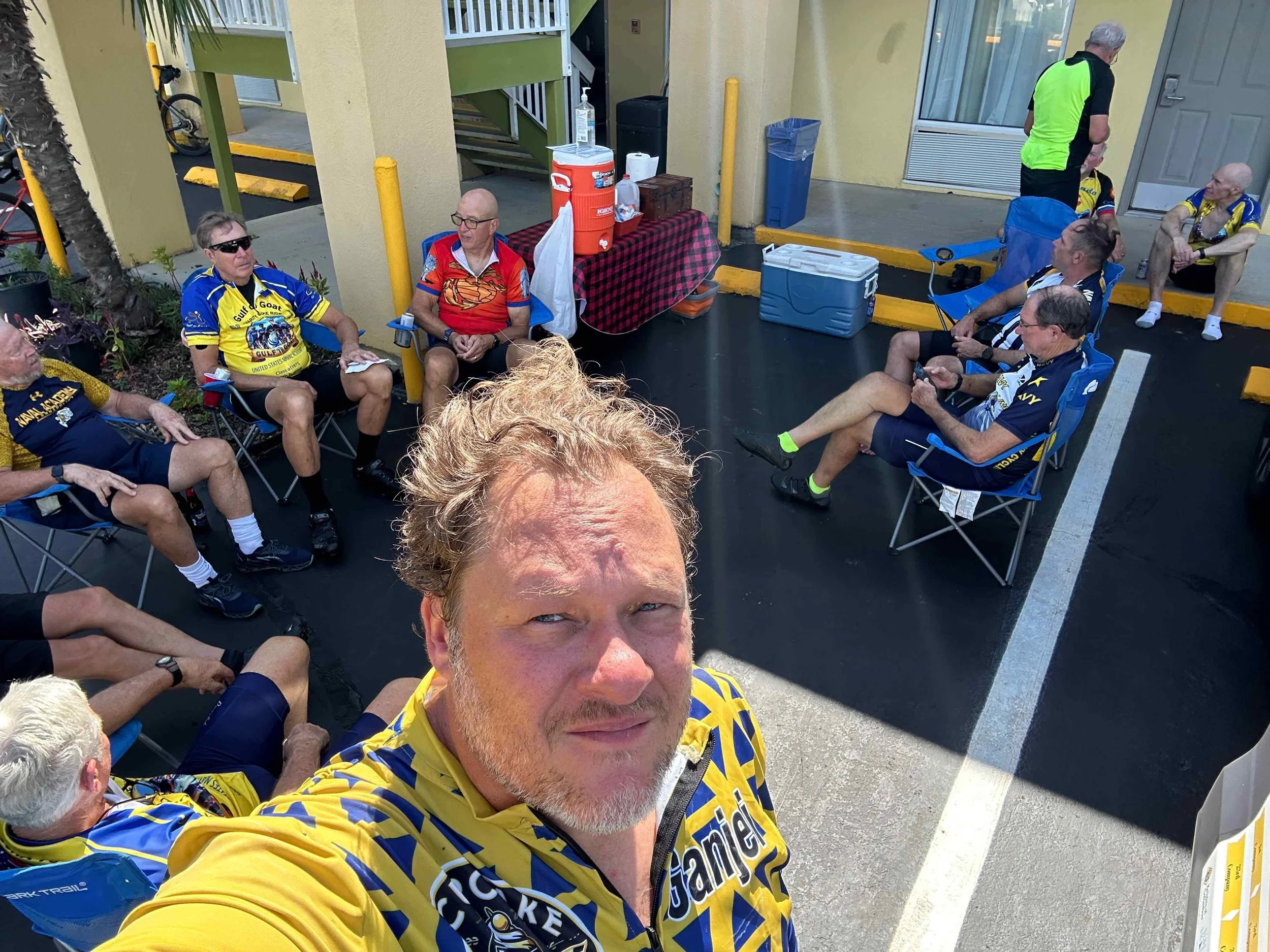 Kelly Genjei after ride celebration