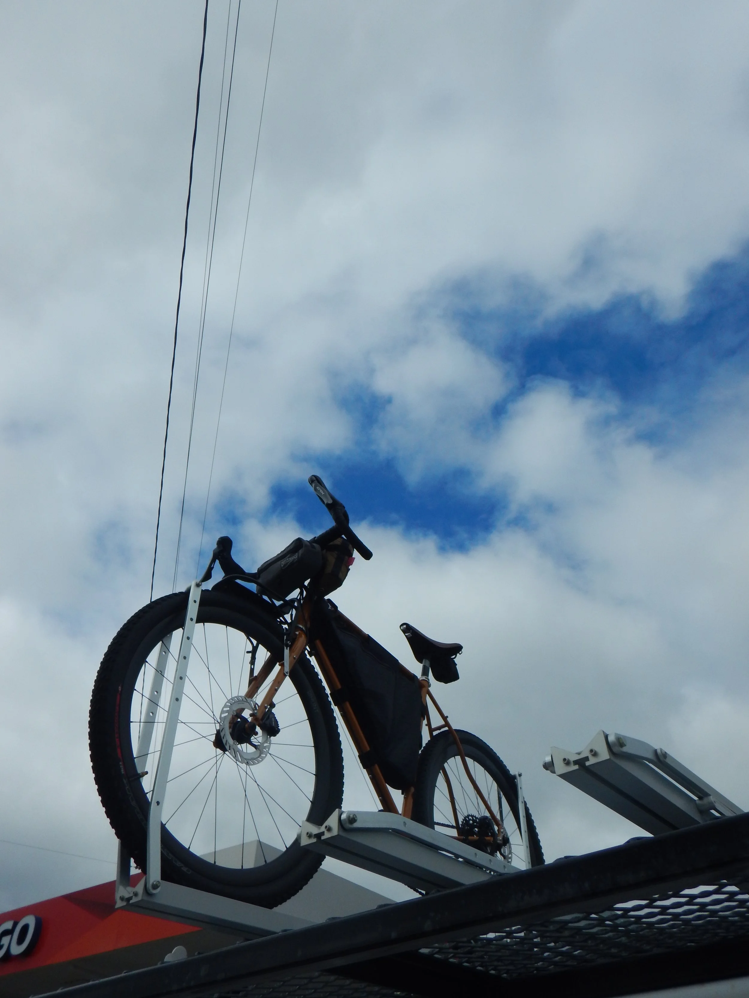 First sighting of blue sky in days