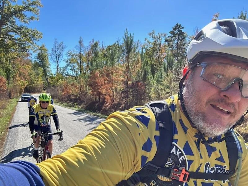 Kelly Genjai with Jay in trail