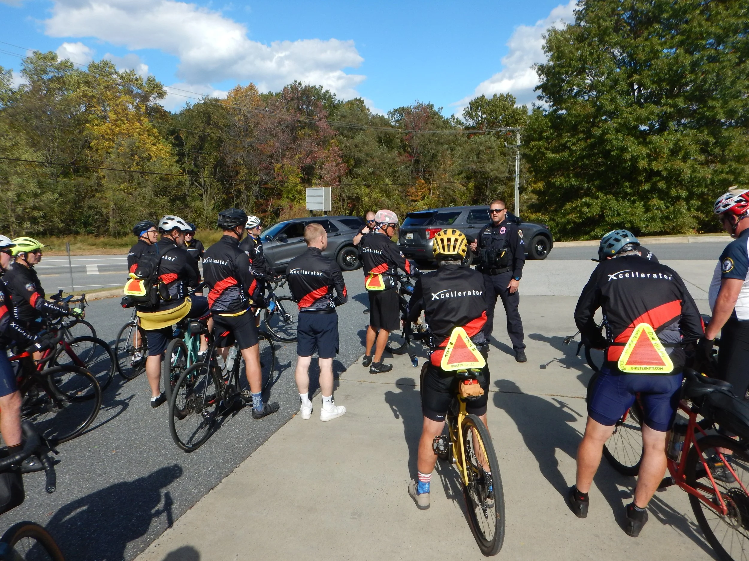 Riders gather for police escort through Annapolis