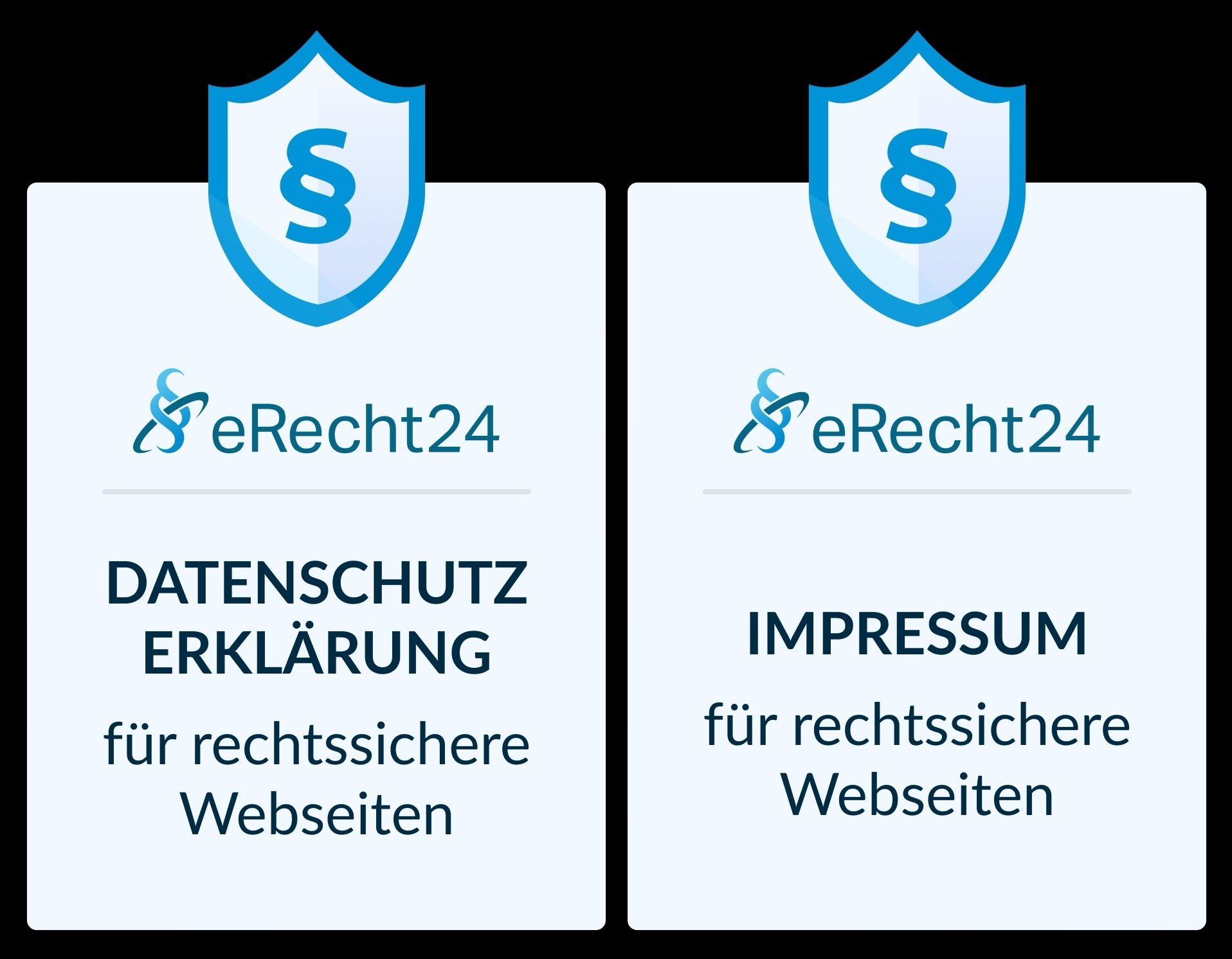 Siegel von E-Recht24 für Datenschutzerklärung und Impressum