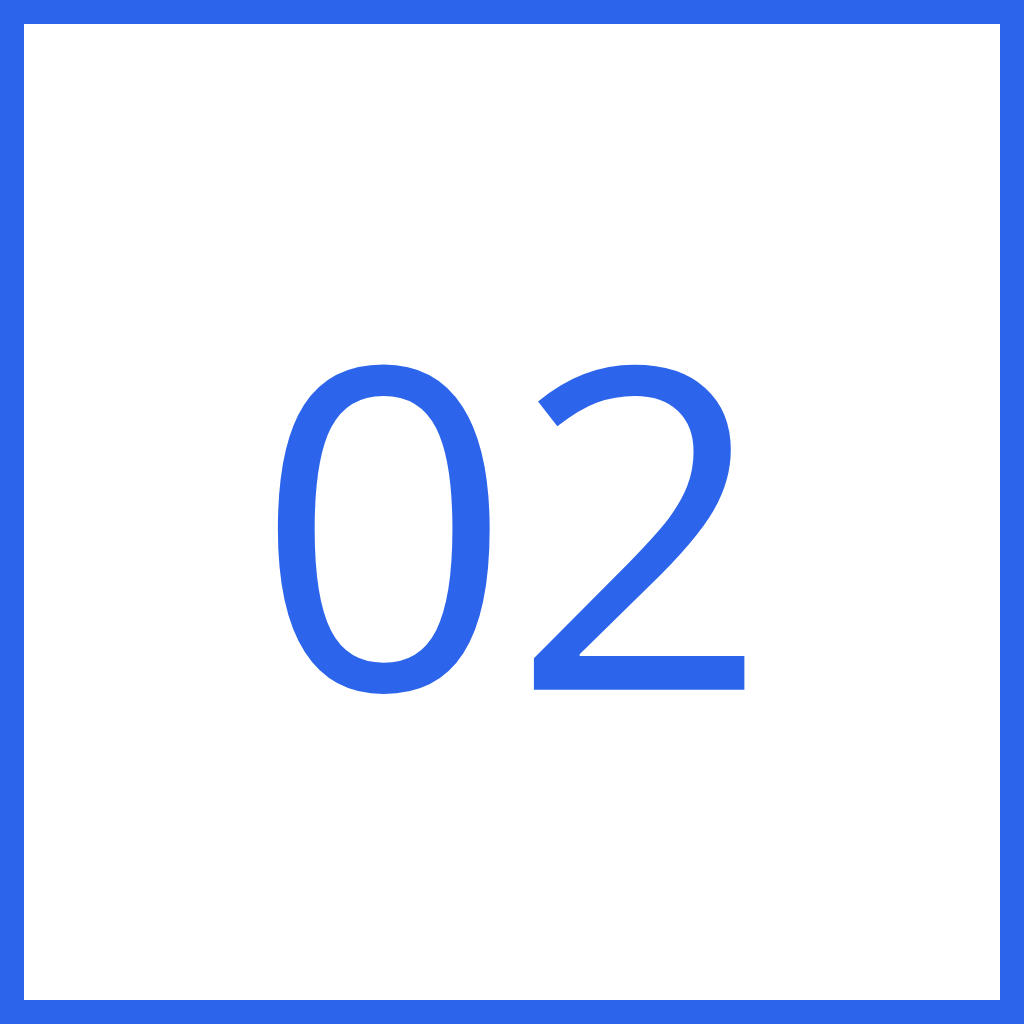 Digital countdown timer displaying the number 02 in blue on a black background.