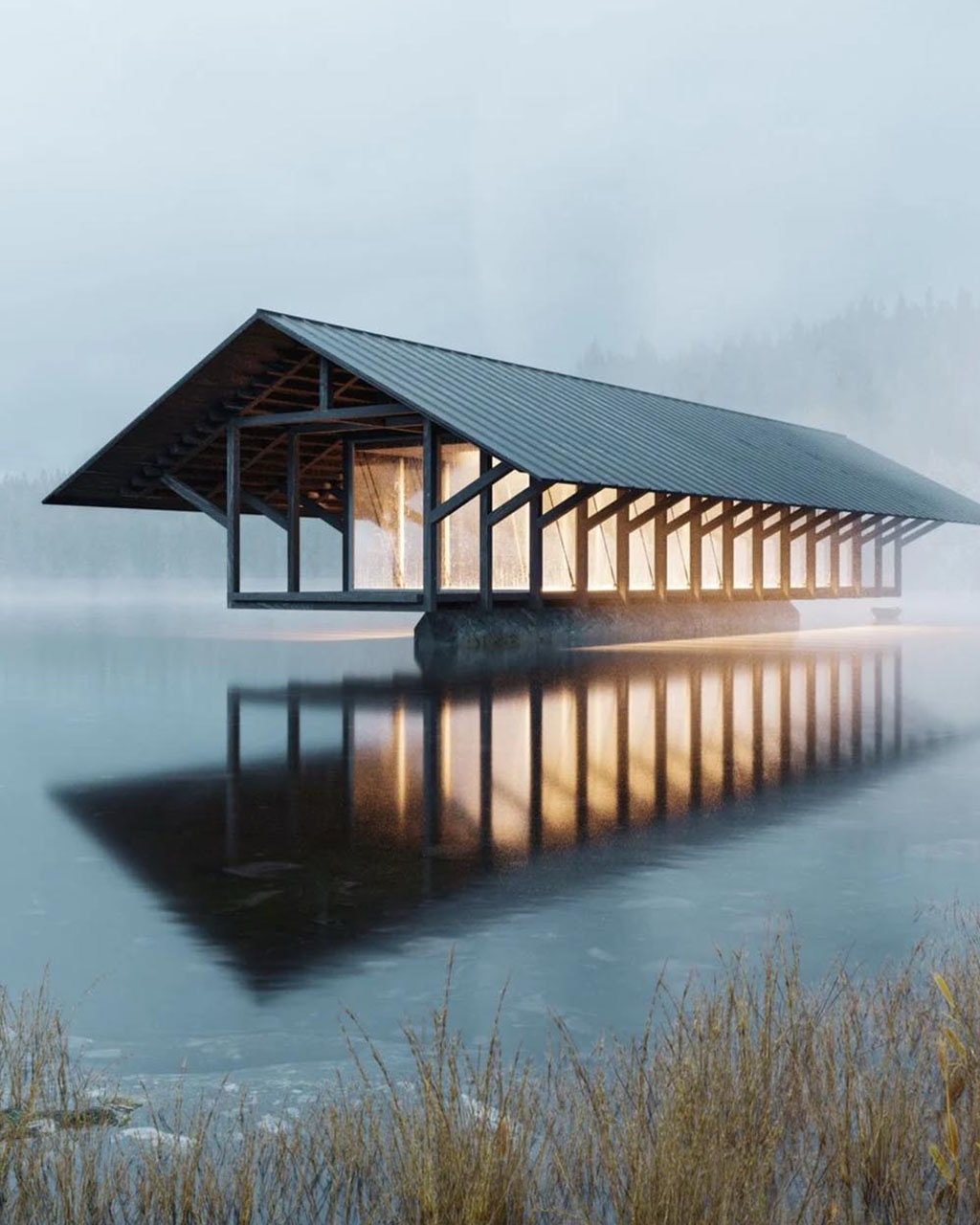 Architecture that knows when to disappear.

Set within the forests of New York&rsquo;s Catskills, Marc Thorpe Design&rsquo;s Crystal Lake Pavilion extends quietly over the water, its timber structure, glass skin and restrained material palette keepin