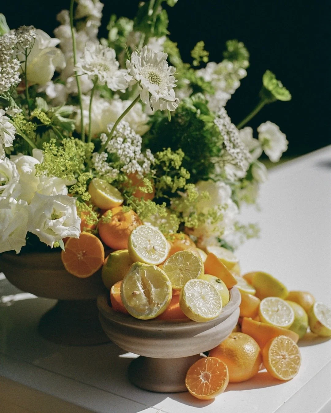 Flowers + fruit is still one of our favourite wedding styling combos 🍊🌿🍋

Fruit or another unique element can add texture, colour, shape, a little bit of drama&hellip; and somehow makes everything feel even more organic. 

If you think think somet