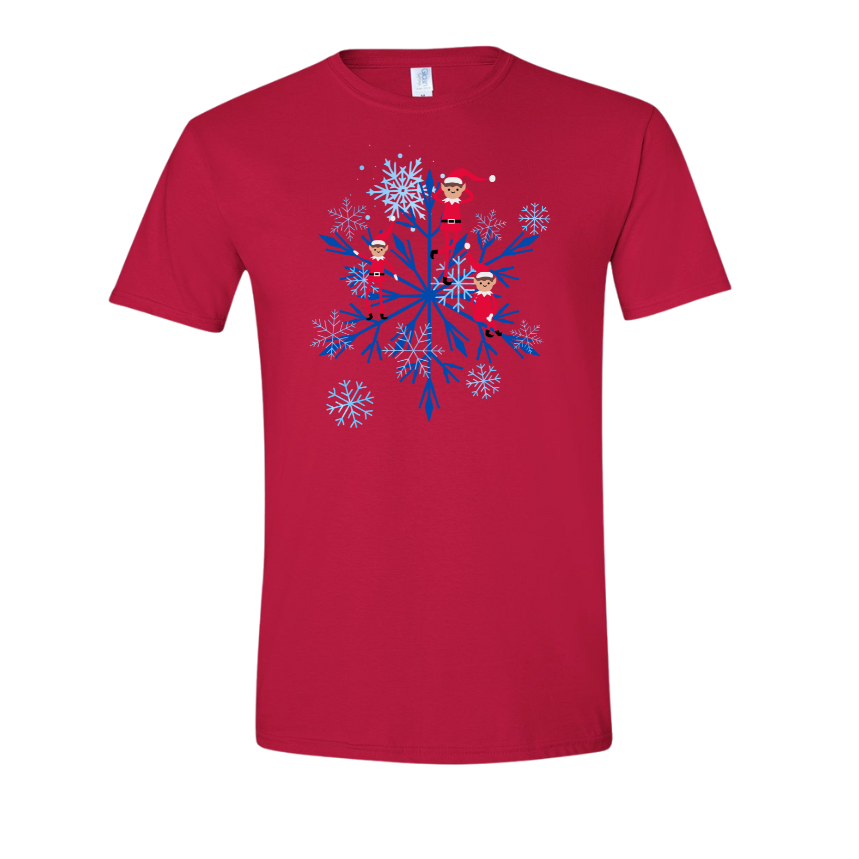 Elf on a Snowflake- Adult Tee (5).png