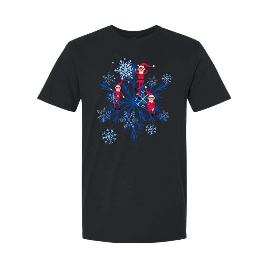 Elf on a Snowflake- Adult Tee (2).png