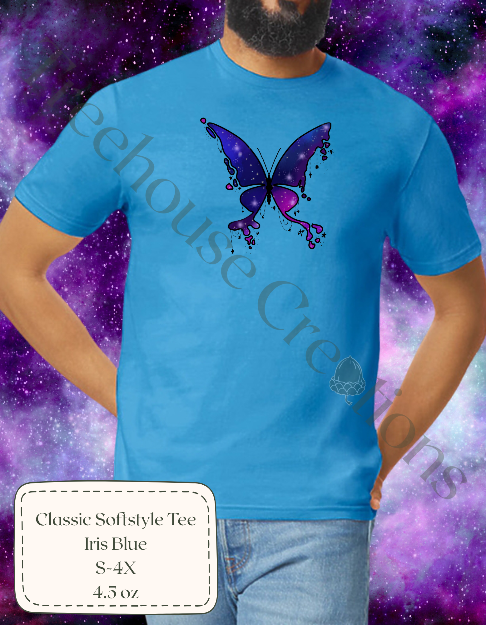The Galaxy Butterfly- Classic Iris BlueTee.png