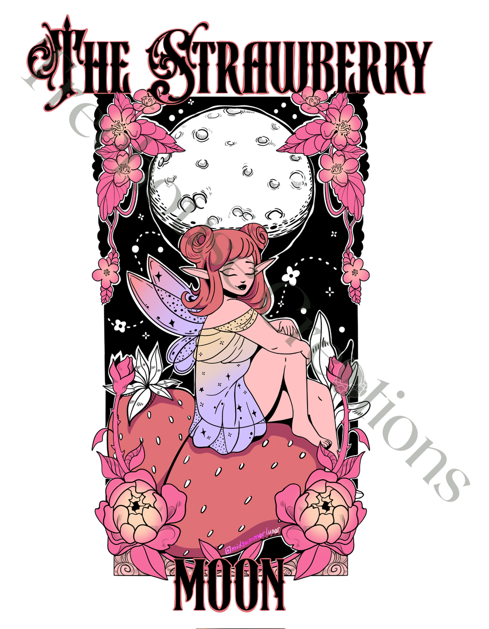 The Strawberry Moon Softstyle Classic T-Shirt — Treehouse Creations