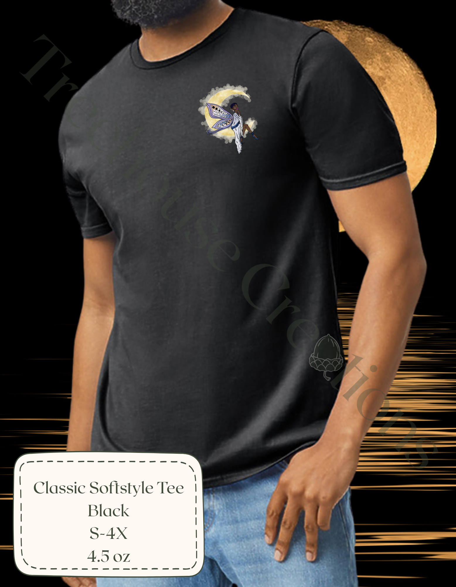 Pocket Moon Fairy- Black Tee.png