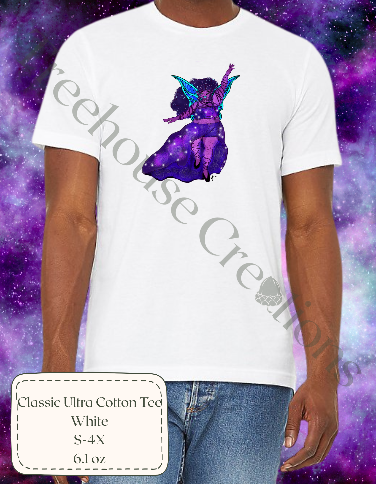 The Galaxy Fairy- Classic White Tee.png
