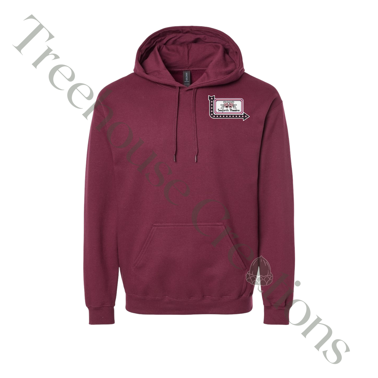 ITS Classic Maroon Hooded Sweatshirt