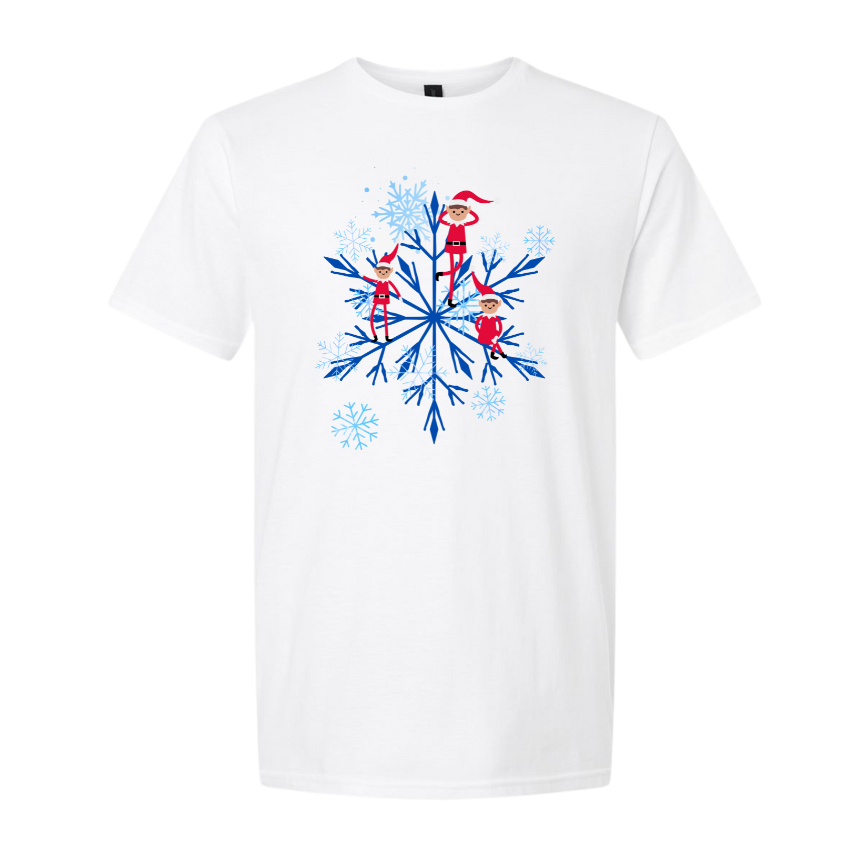 Elf on a Snowflake- Adult Tee.png