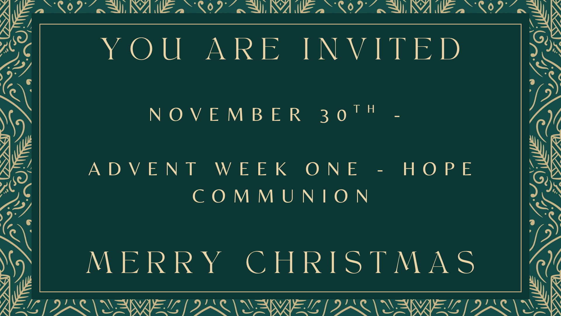 Advent Week 1
