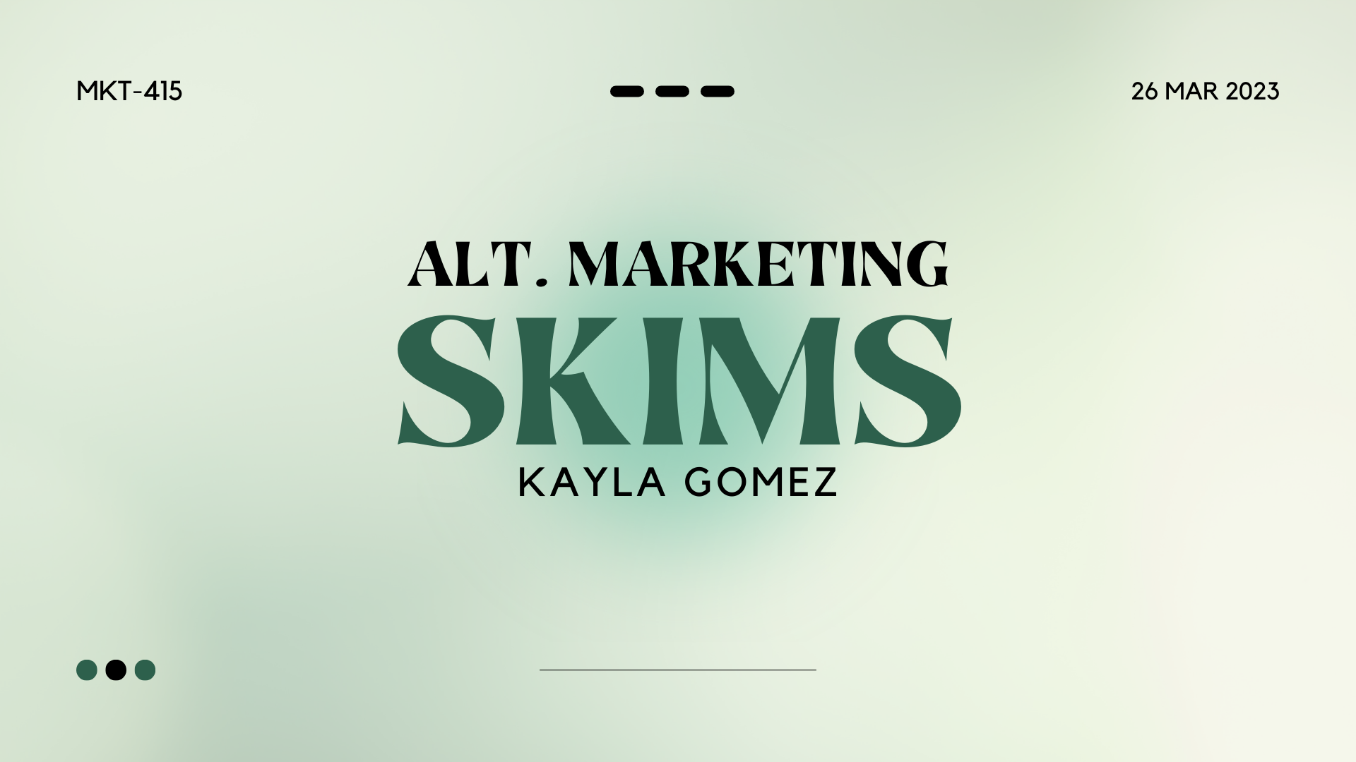 Marketing Plan Mockup for Skims- Click for full presentation