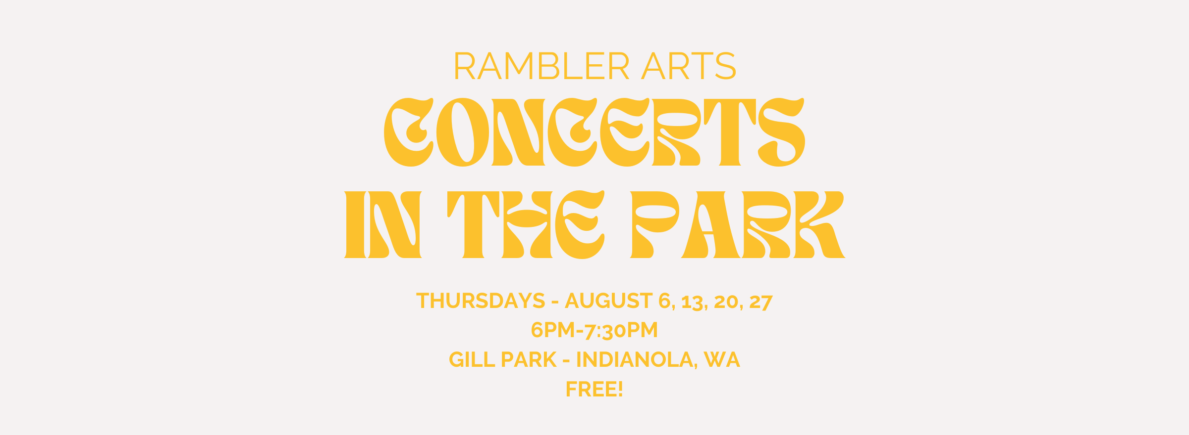 Concerts in the Park!