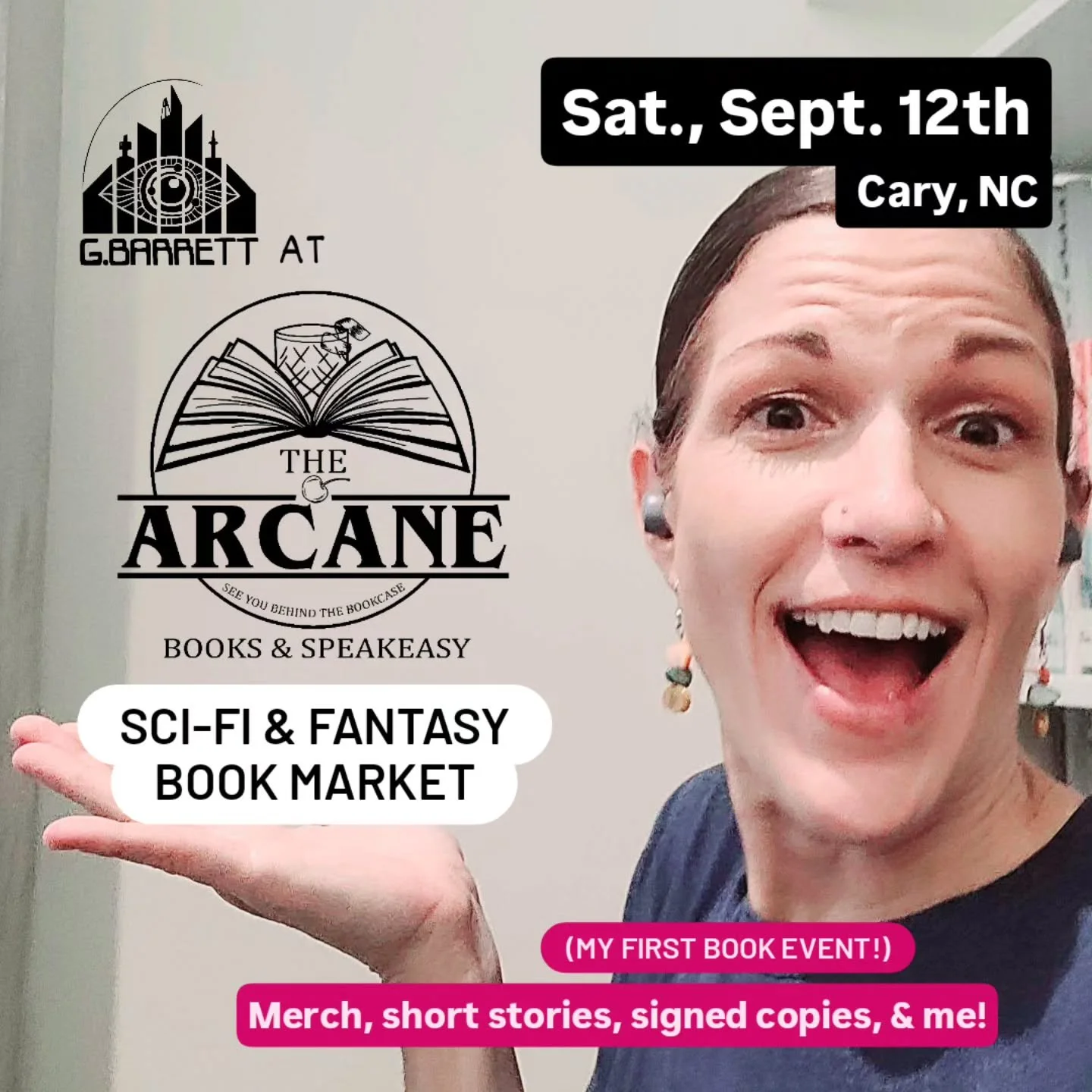 I'm going to be a vendor at my first local book fair! Whether you've read my work before or are just finding out about SkyWorld, I'll be there to answer all your questions. 

Stop by and support me by buying some of my branded merch samples, take a f