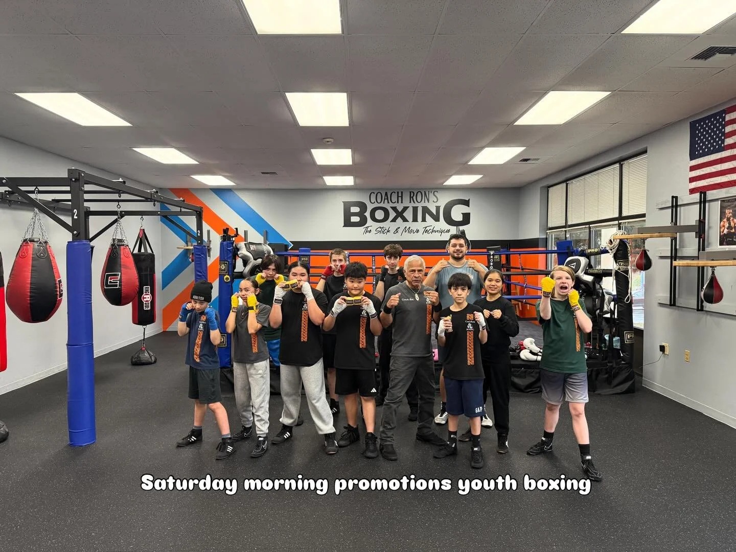 During our Saturday morning training session Coach Ron promoted VY , Anthony, and Ethan to yellow hand wraps . Congratulations to all three students for putting in the time and energy learning the fundamentals of boxing. We are an OHANA based boxing/