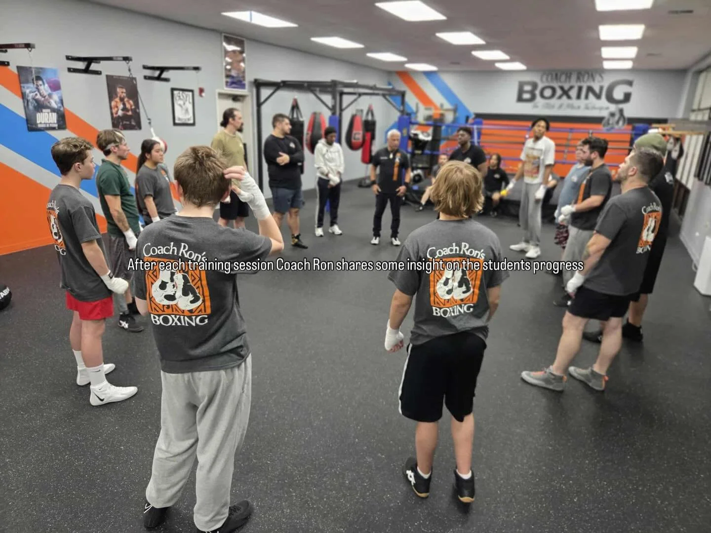 After every training session Coach Ron shares some insight on the students progress.. We are OHANA