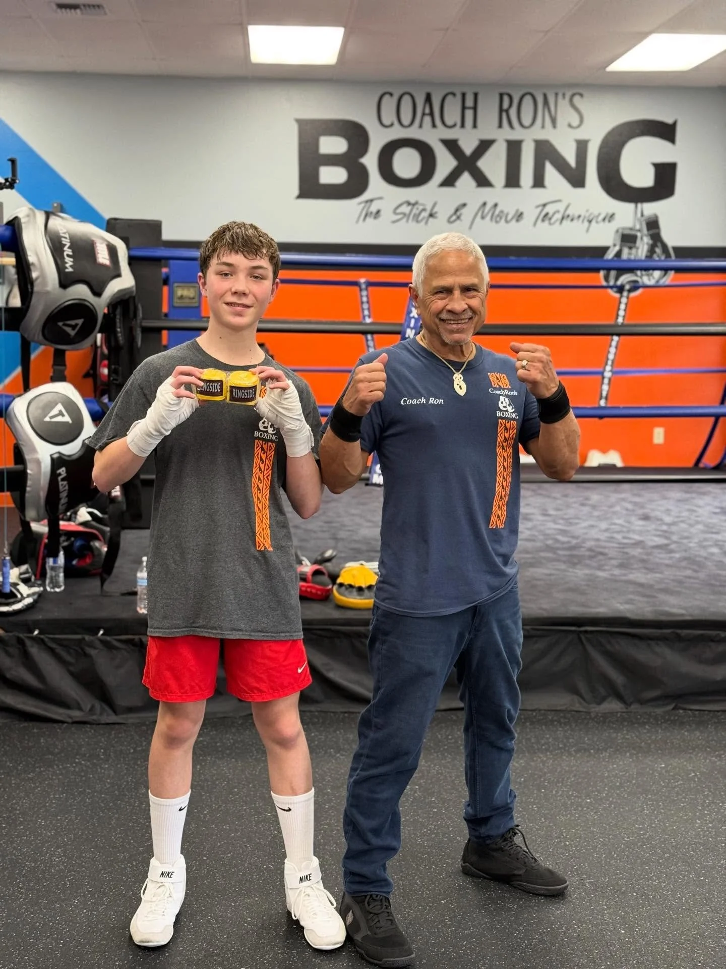 Congratulations Jaxen for your promotion to yellow hand wraps.  Next step blue wraps &hellip;.
#boxinginbremerton #coachronsboxing #USAboxing #goldengloves