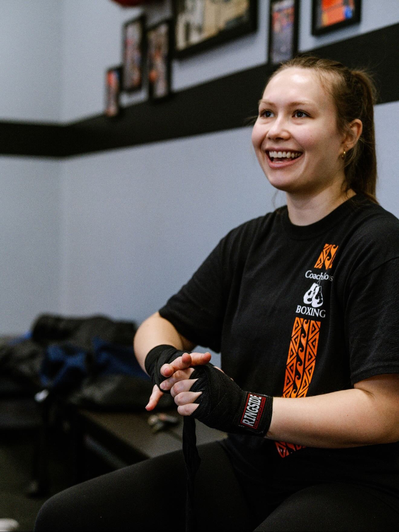 Linnea getting some of her workout in  at CRB